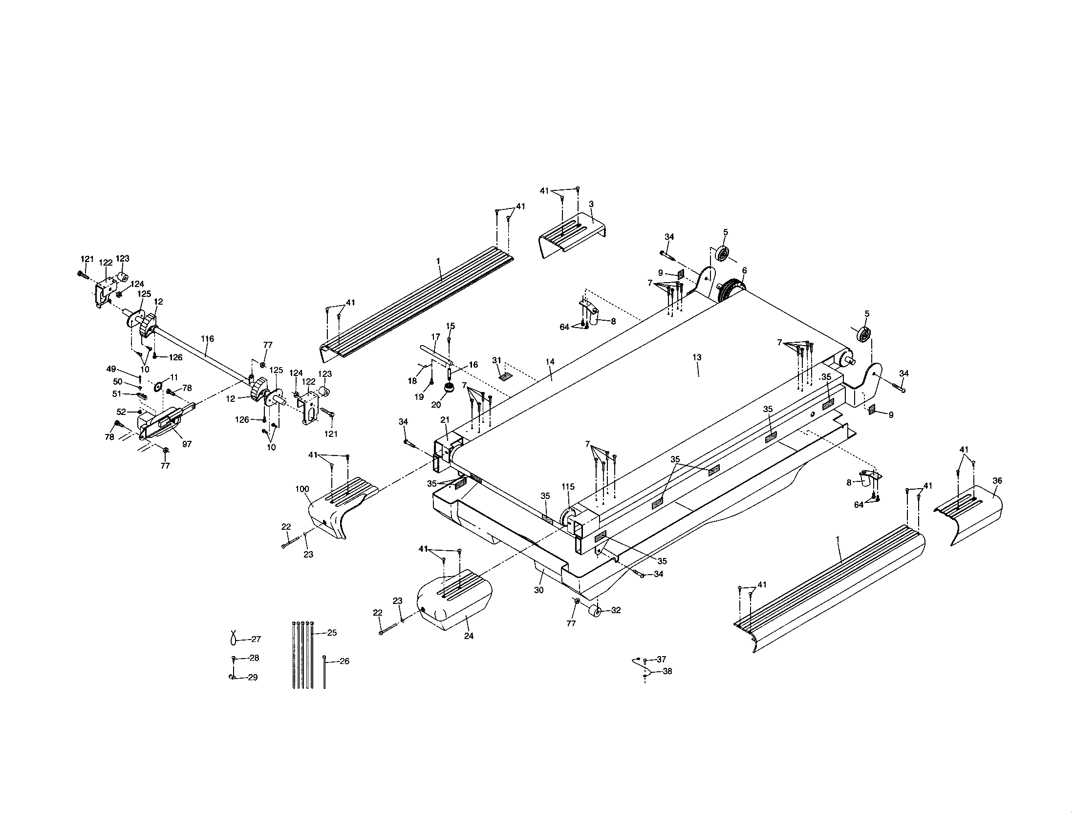 Reebok RBTL19980 walking board diagram