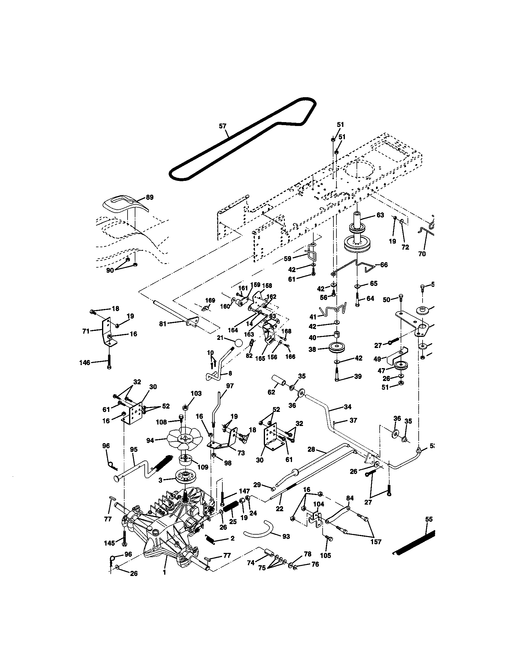 Craftsman 917270643 ground drive diagram