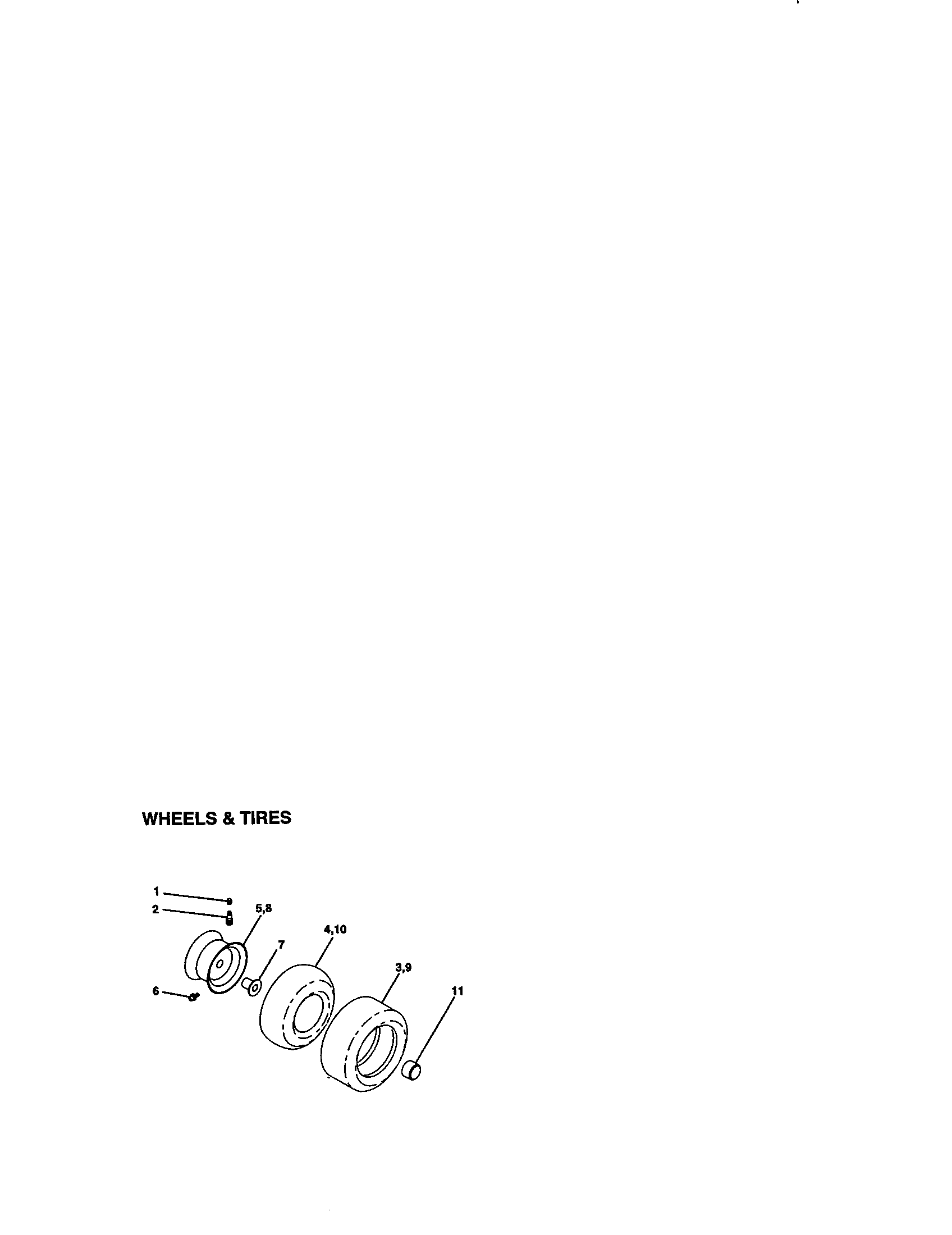Craftsman 917270643 wheels and tires diagram