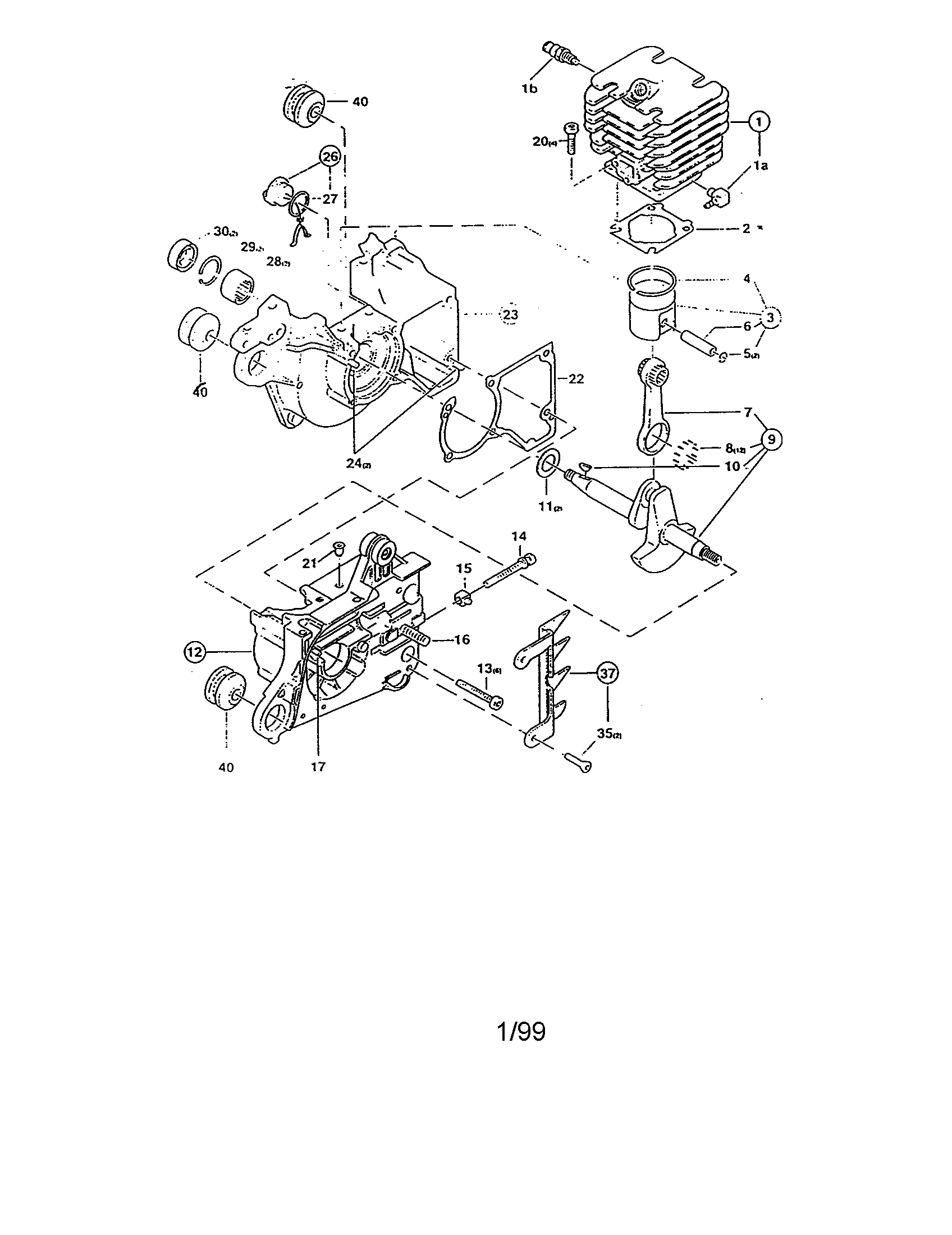 Makita DCS341 duplex cylinder diagram