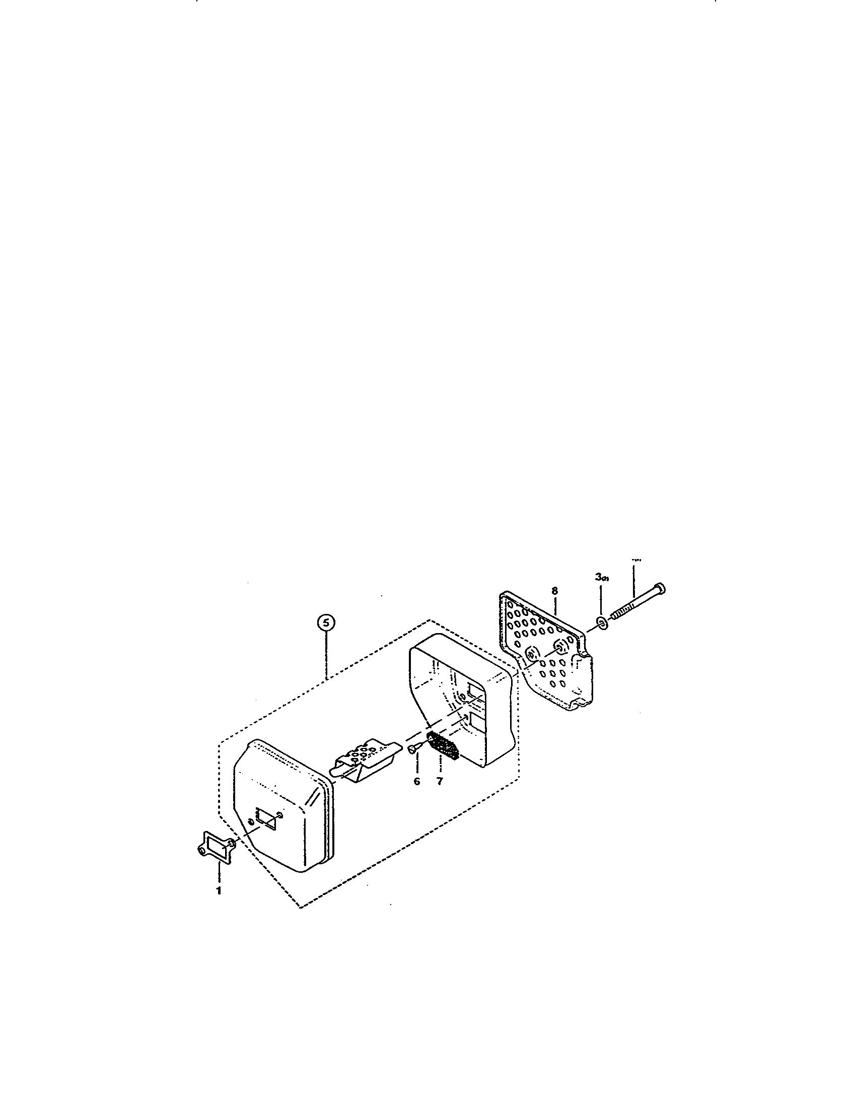 Makita DCS341 muffler diagram