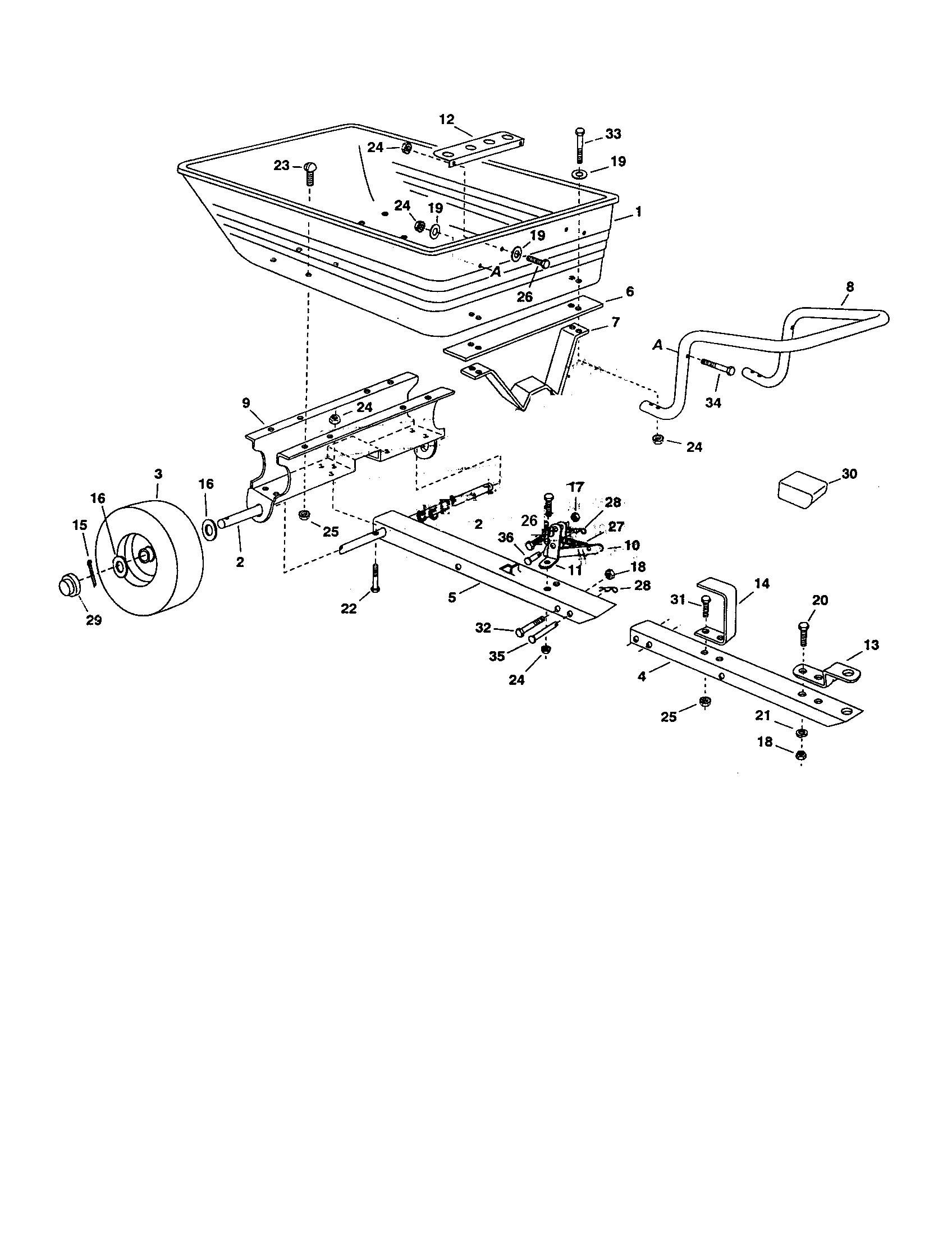 Craftsman 48624385 replacement parts diagram