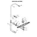 KitchenAid KUDS25SEAL0 upper wash and rinse diagram