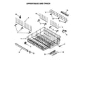 KitchenAid KUDS25SEAL0 upper rack and track diagram