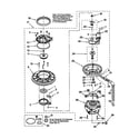 KitchenAid KUDV24SEWH5 pump and motor diagram