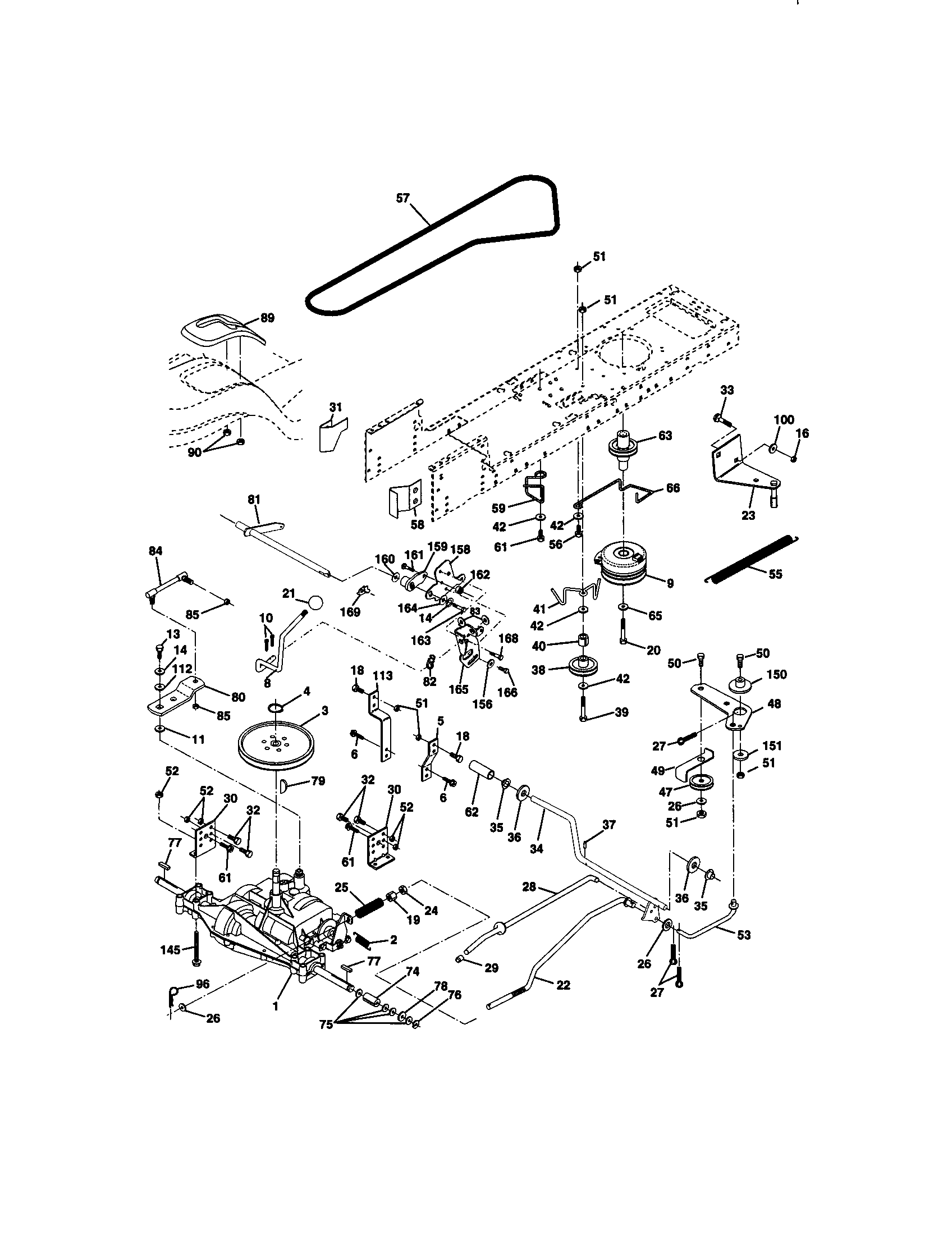 Craftsman 917272030 ground drive diagram