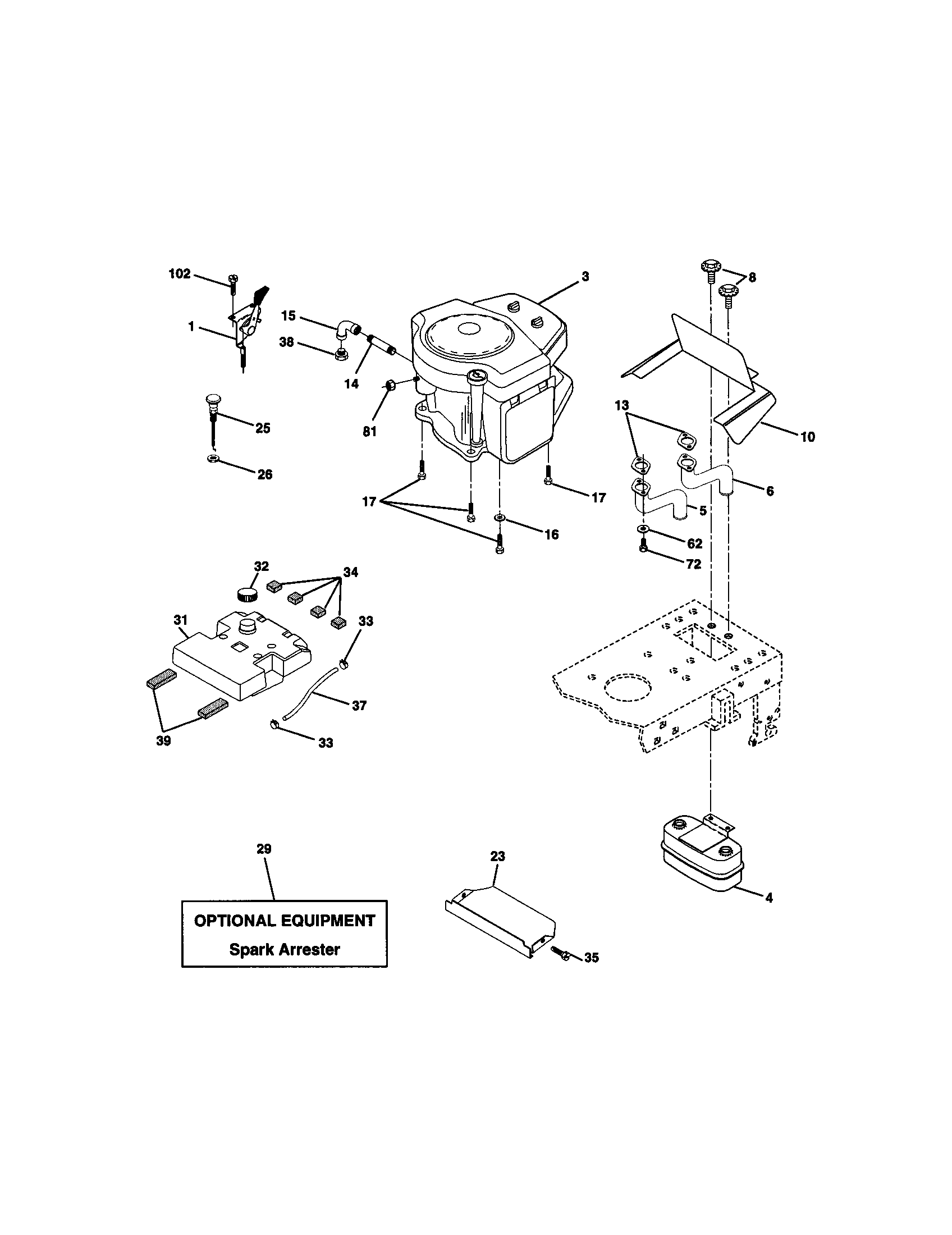 Craftsman 917272030 engine diagram