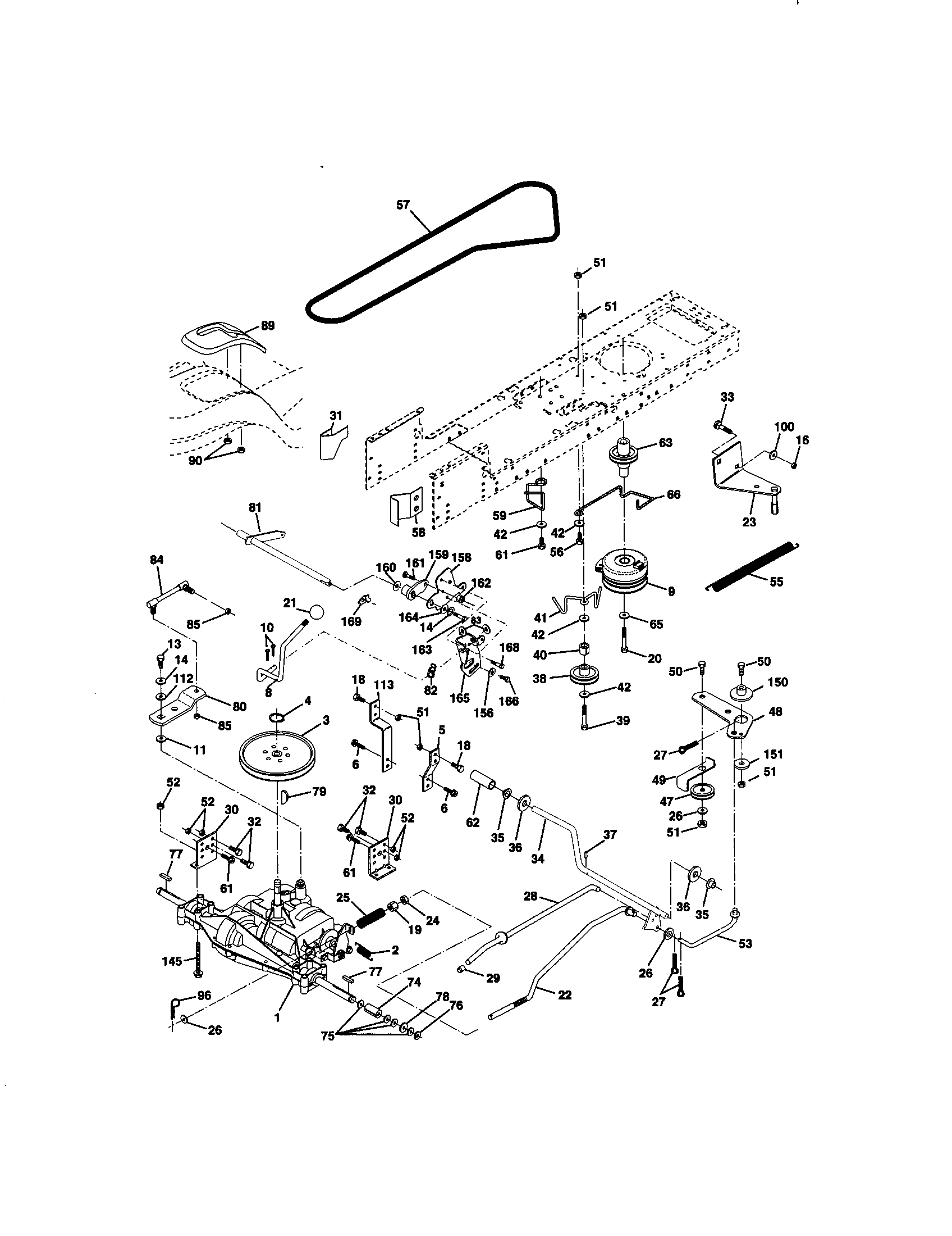 Craftsman 917272130 ground drive diagram
