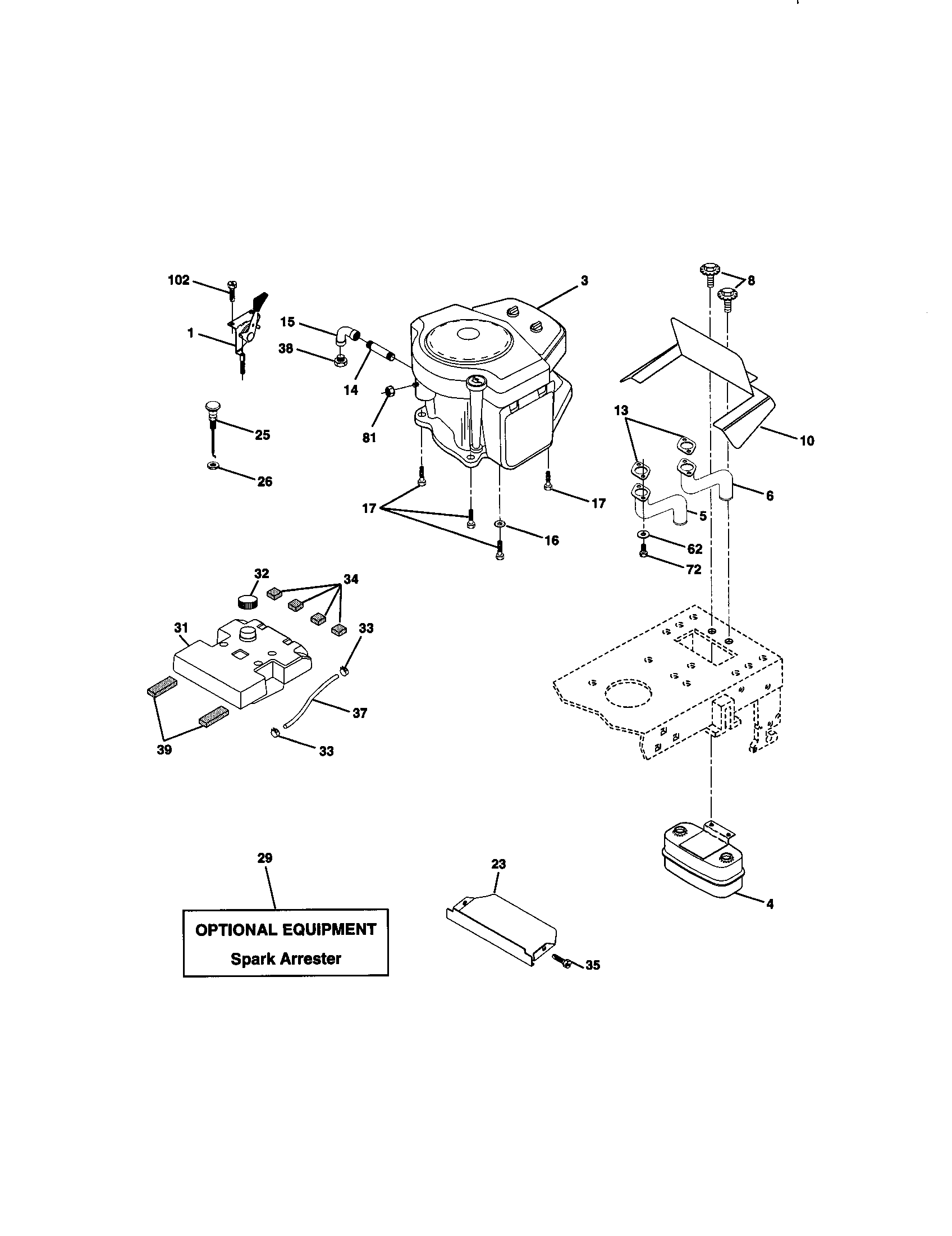 Craftsman 917272130 engine diagram