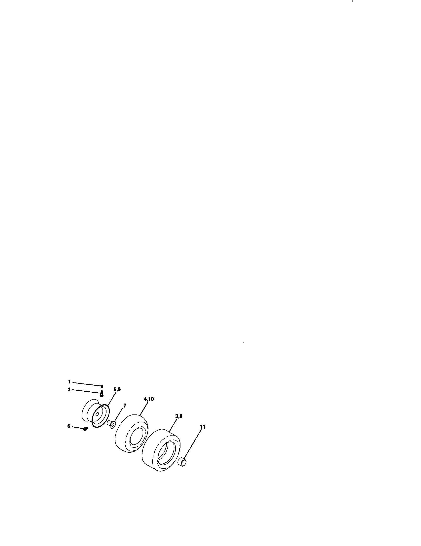 Craftsman 917272130 wheels and tires diagram