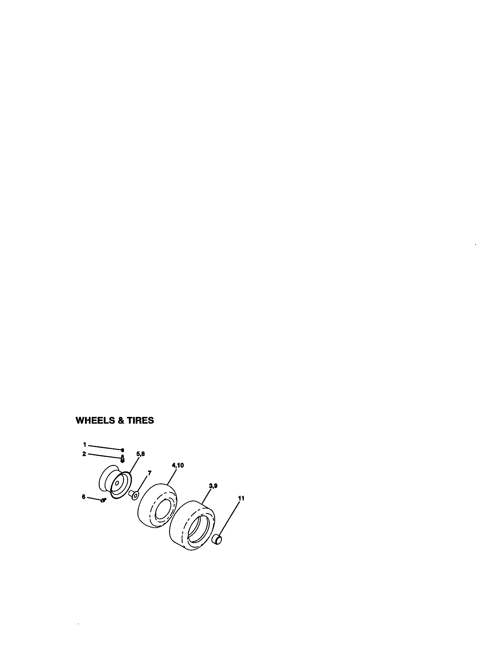Craftsman 917272140 wheels and tires diagram