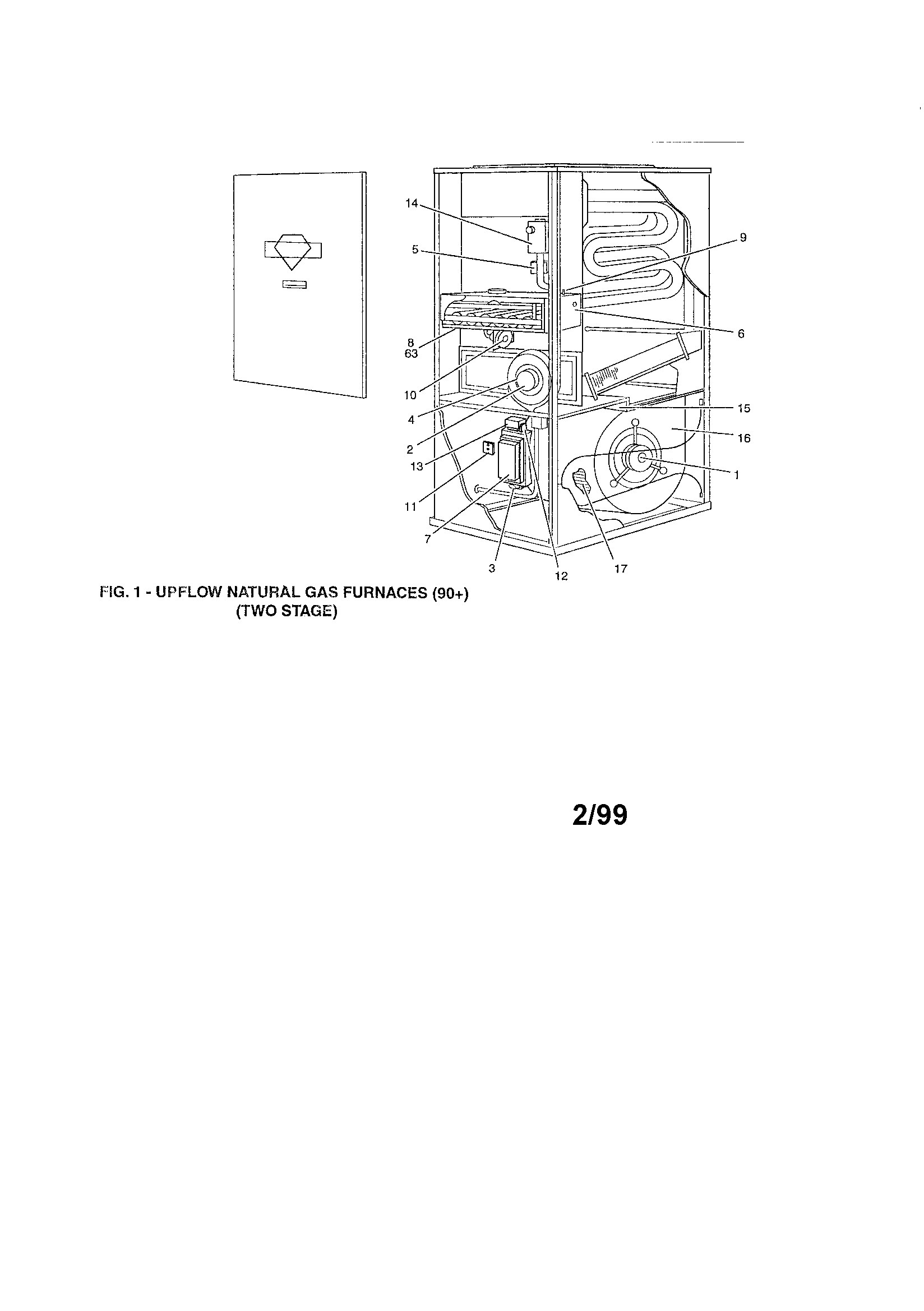 York P1XUC16N07501 fig. 1 diagram