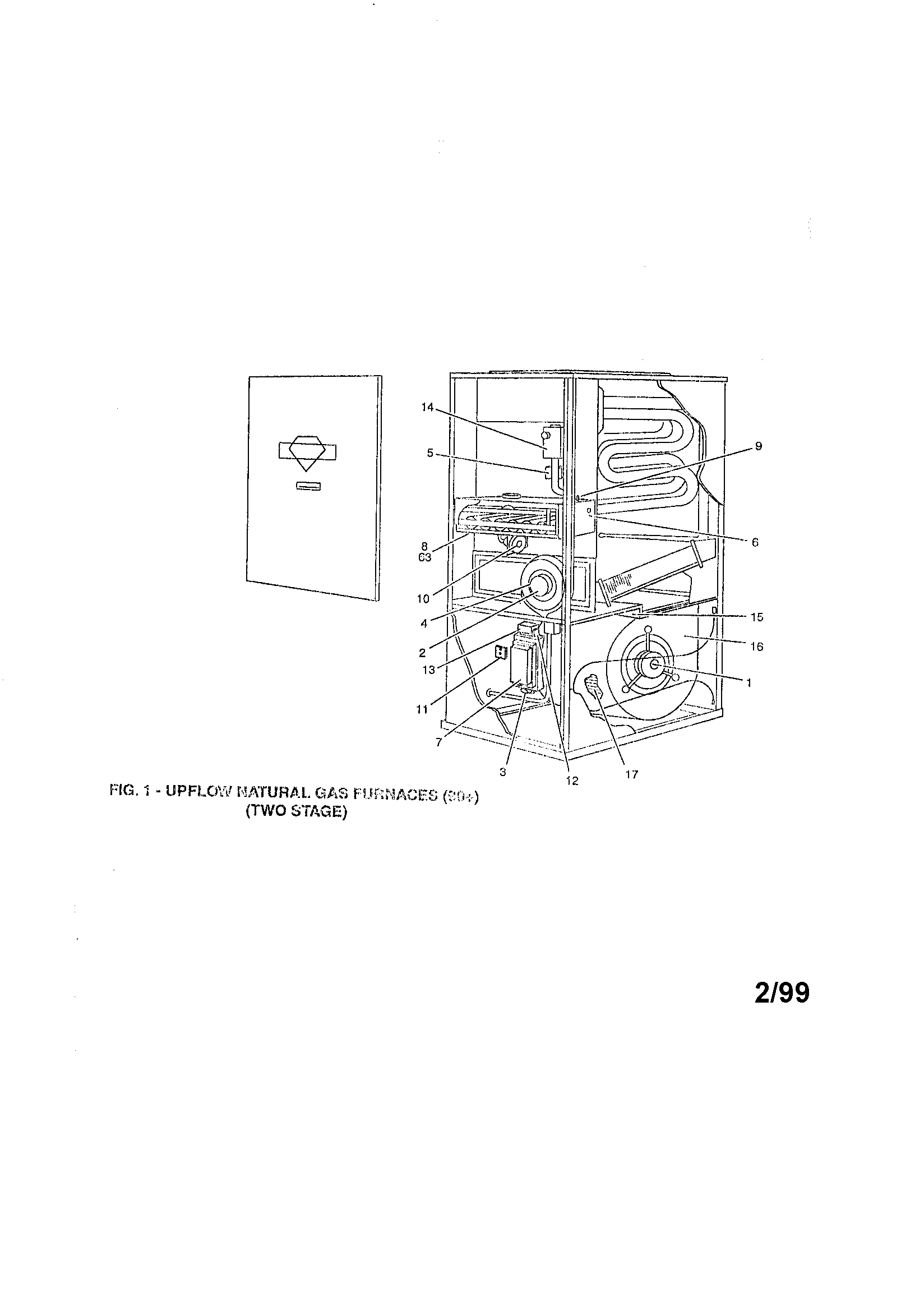 York P1XUC14N09501 fig. 1 diagram
