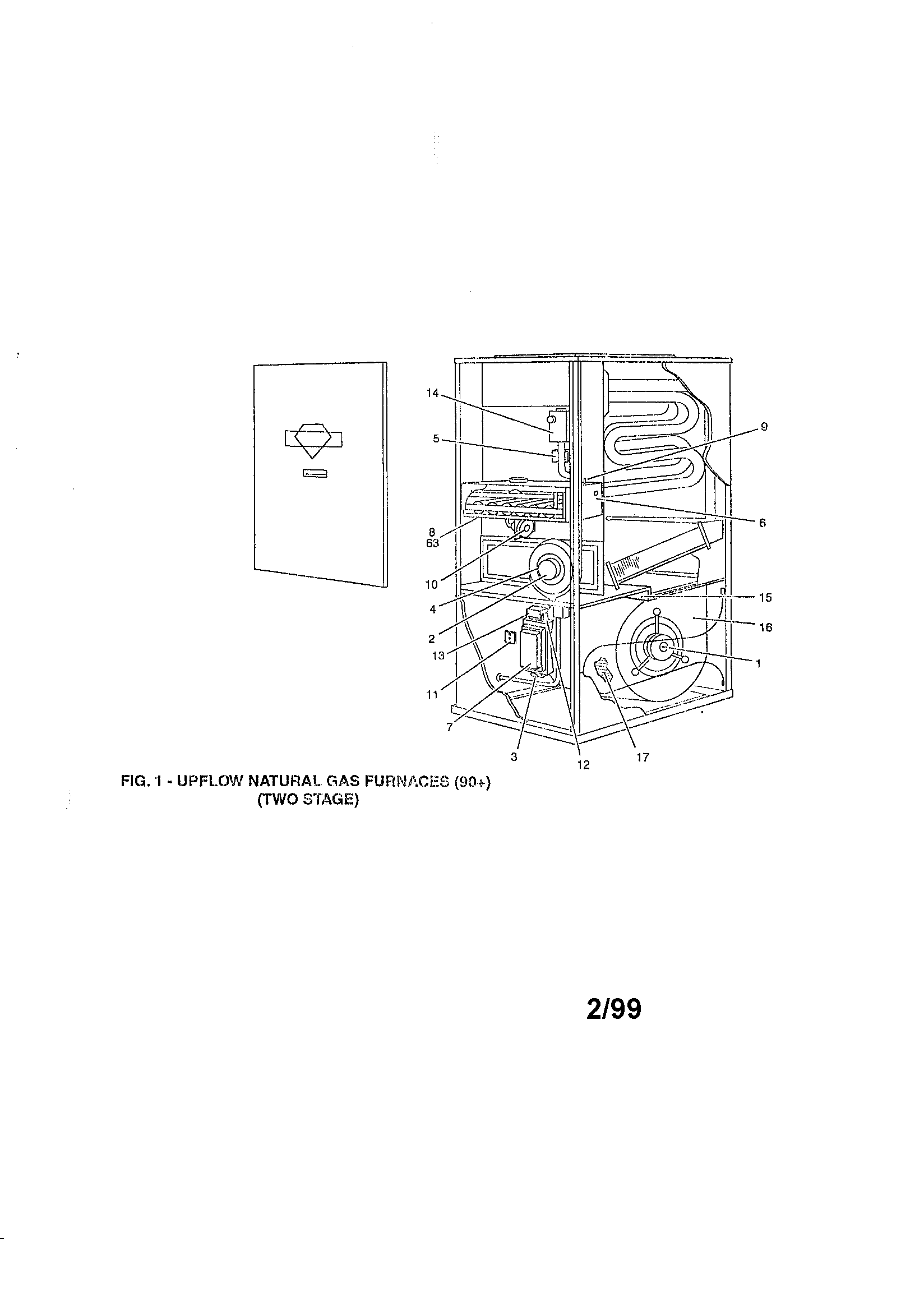 York P1XUB12N07501 fig. 1 diagram