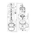 Kenmore 11029894990 agitator, basket and tub diagram