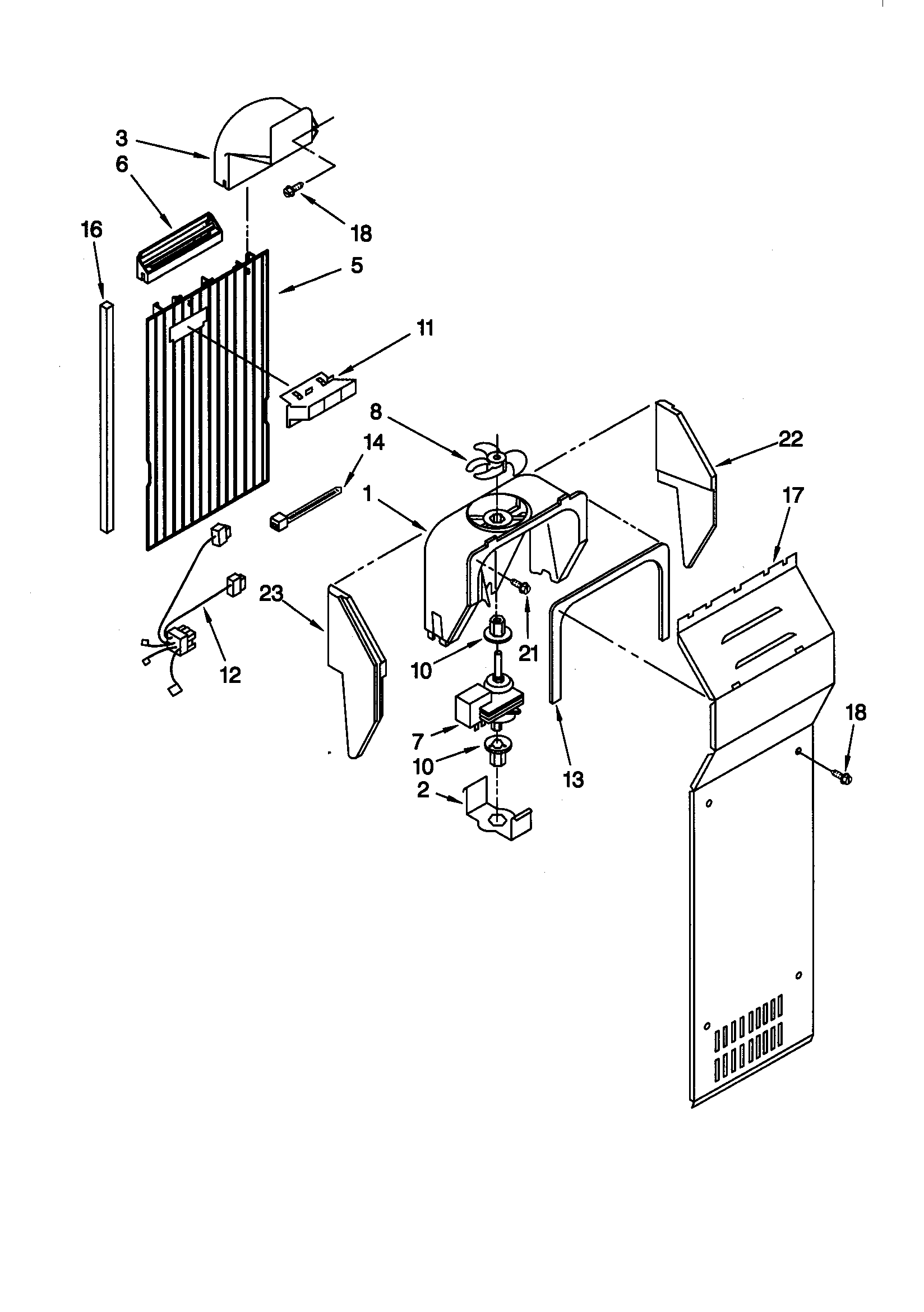 Kenmore 10659028990 air flow diagram