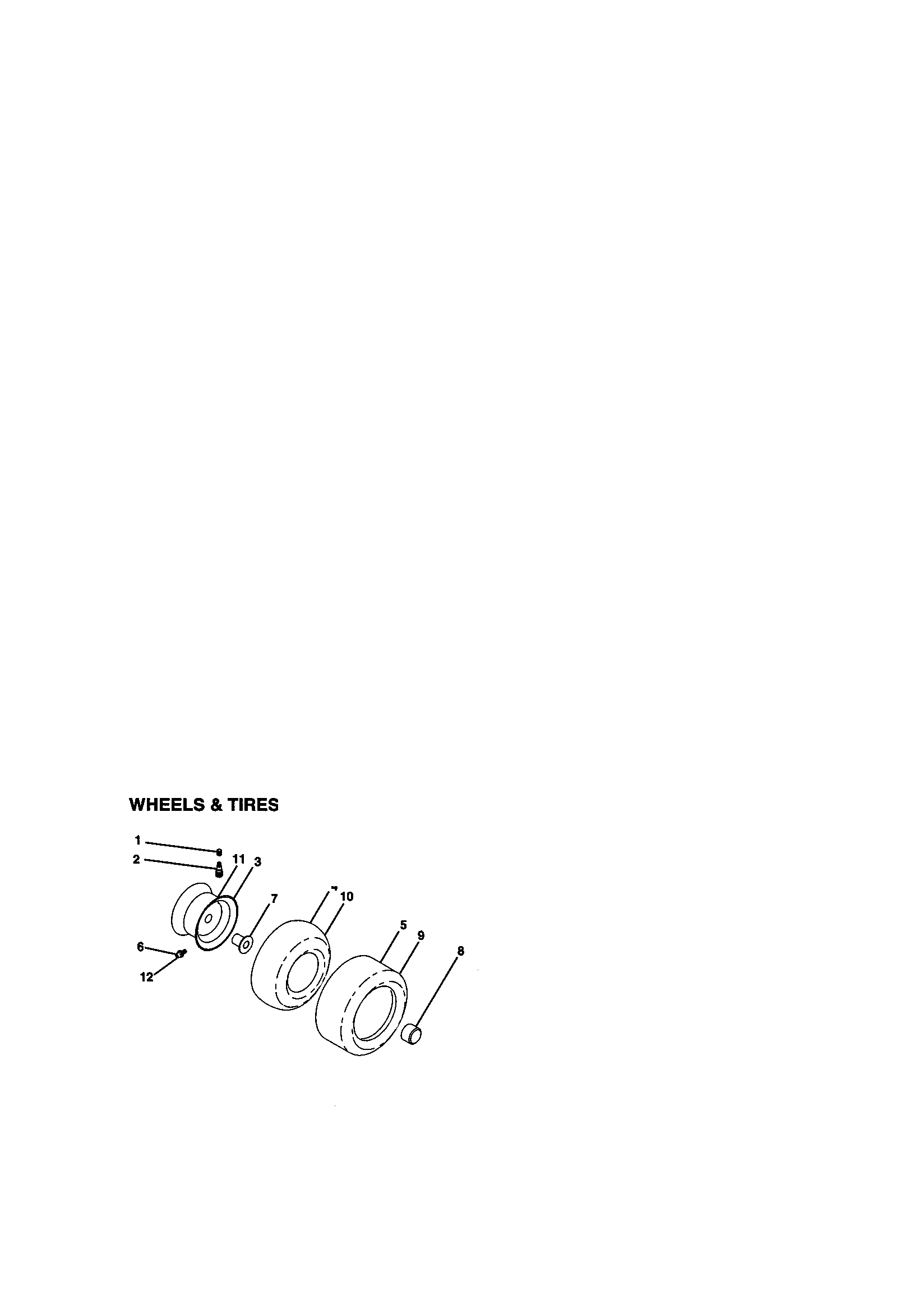 Craftsman 917273061 wheels and tires diagram