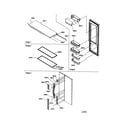 Kenmore 59658697890 refrigerator door/door trim/handles diagram