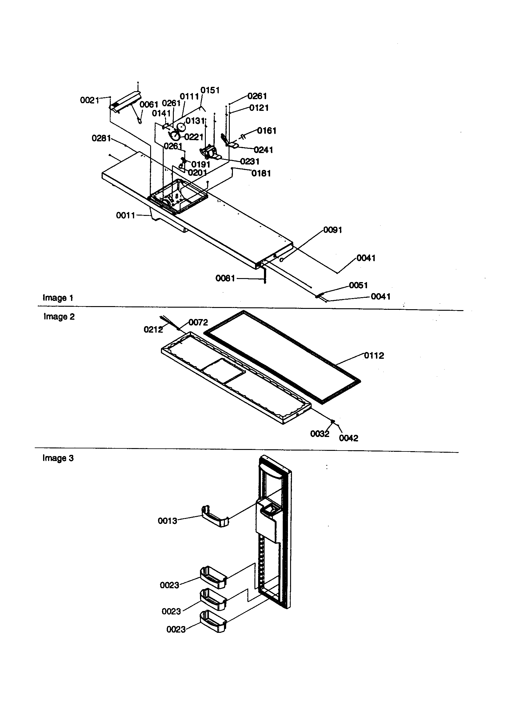 Kenmore 59658697890 freezer door diagram