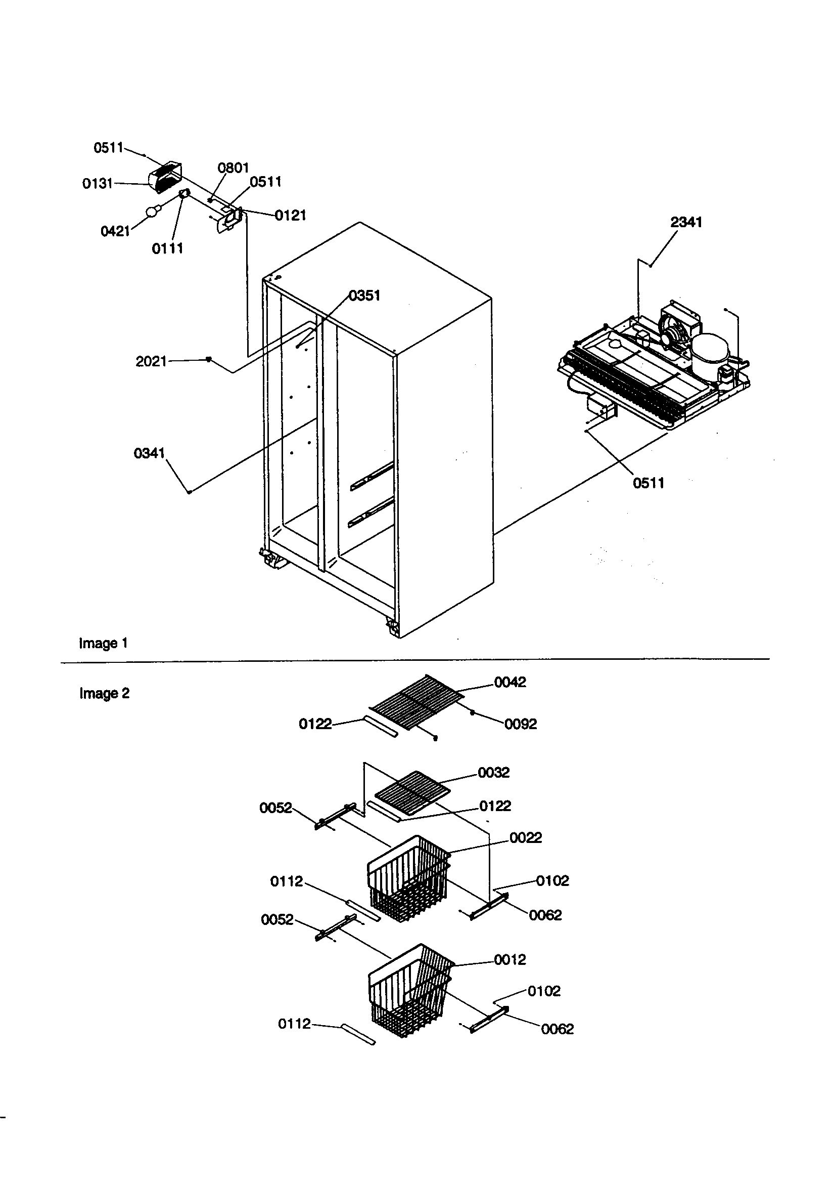 Kenmore 59658697890 freezer shelves and lights diagram