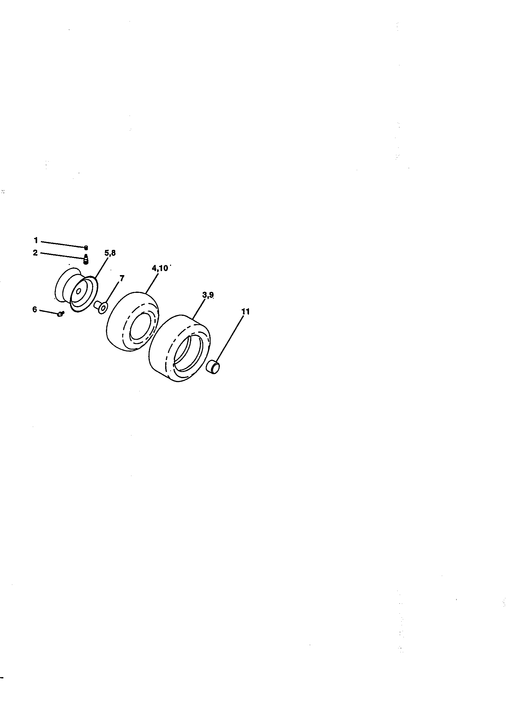 Craftsman 917259140 wheels and tires diagram