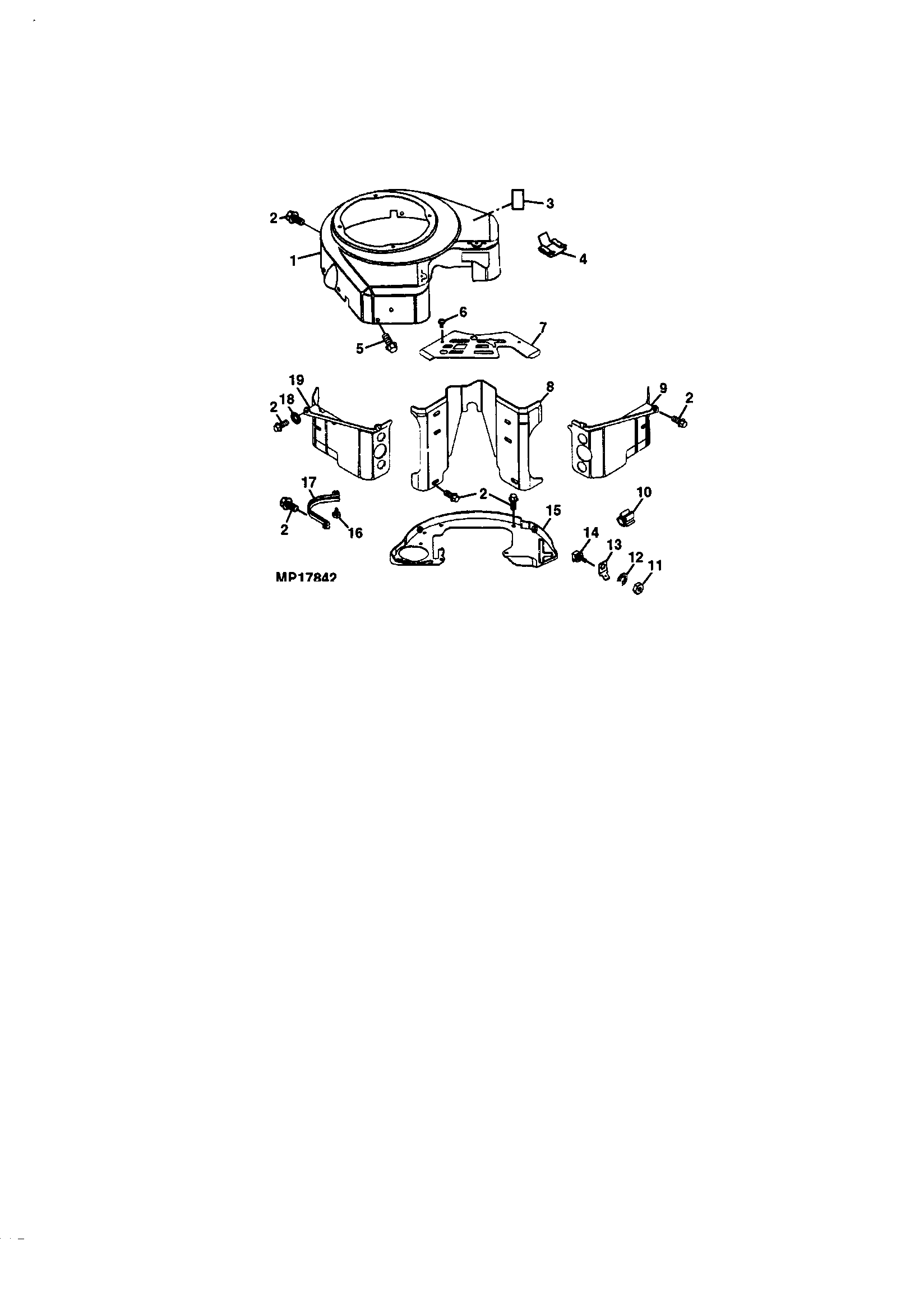 Sabre M02048HXXXXXX engine shrouds diagram