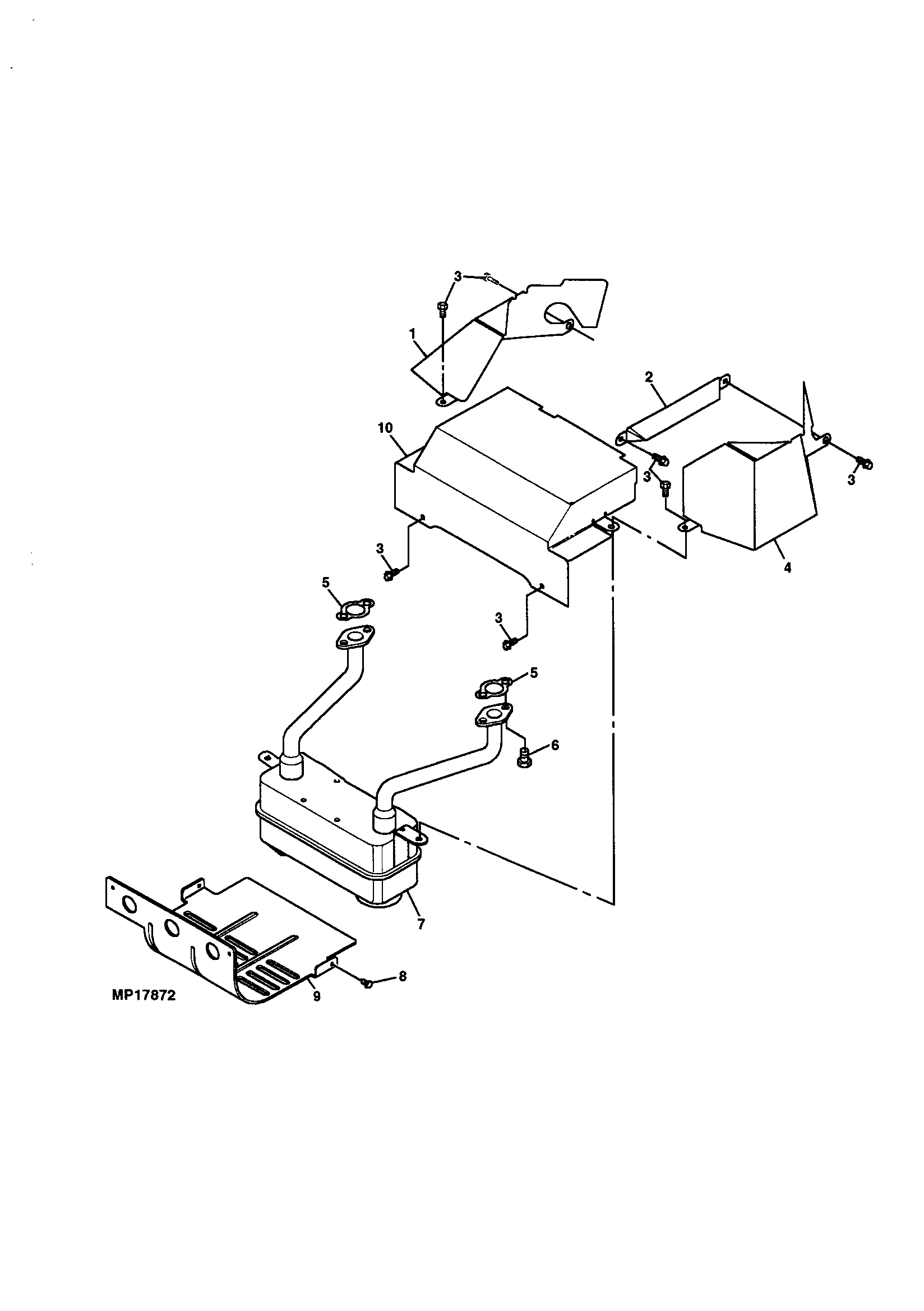 Sabre M02048HXXXXXX muffler diagram