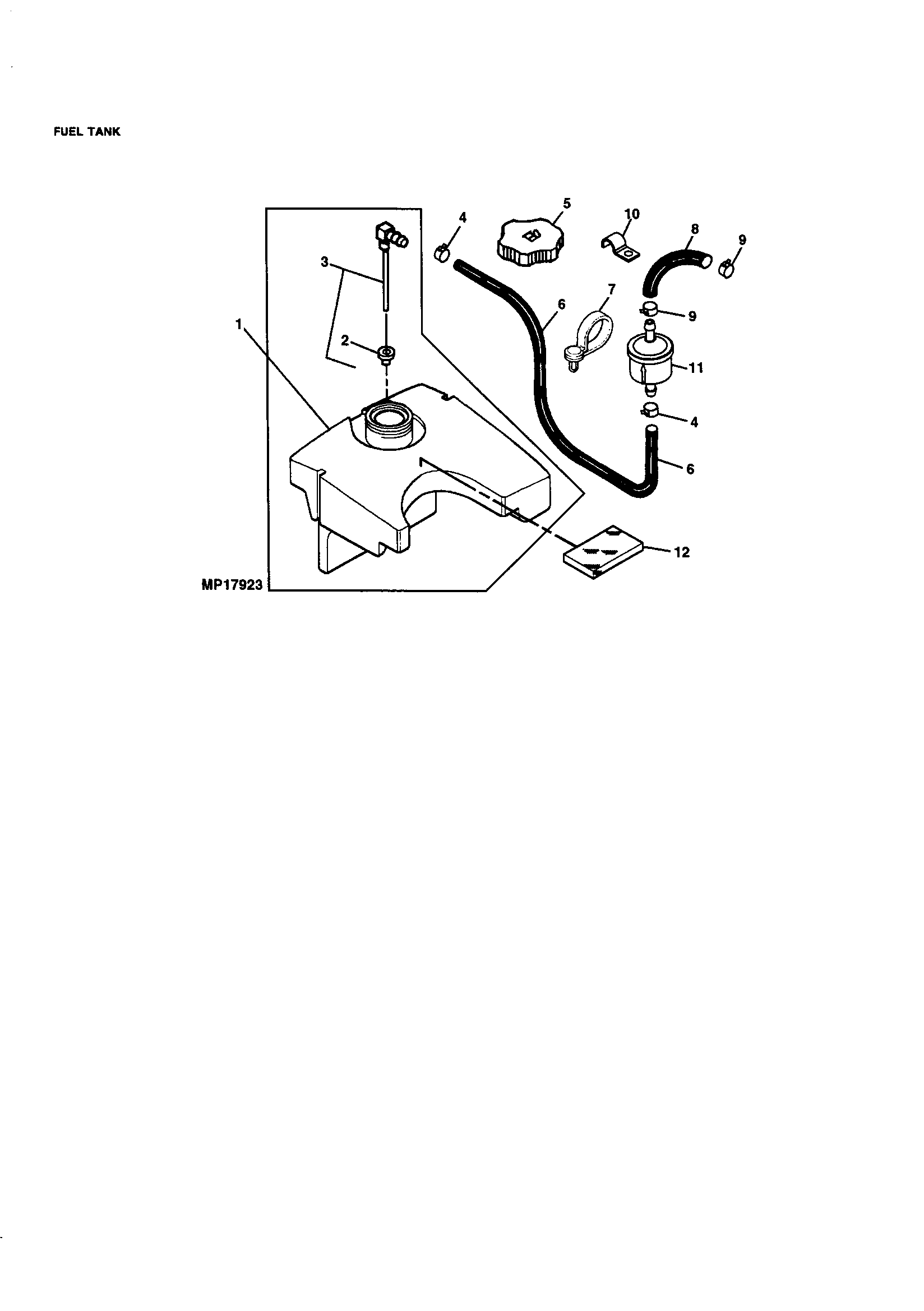 Sabre M02048HXXXXXX fuel tank diagram