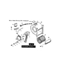 Kenmore 867773860 fig.16 h-q blower assembly diagram