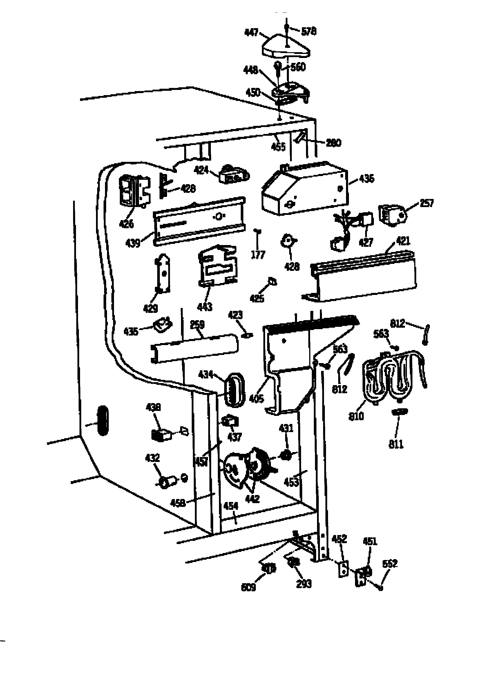 GE TFH27PRSMAA fresh food section diagram