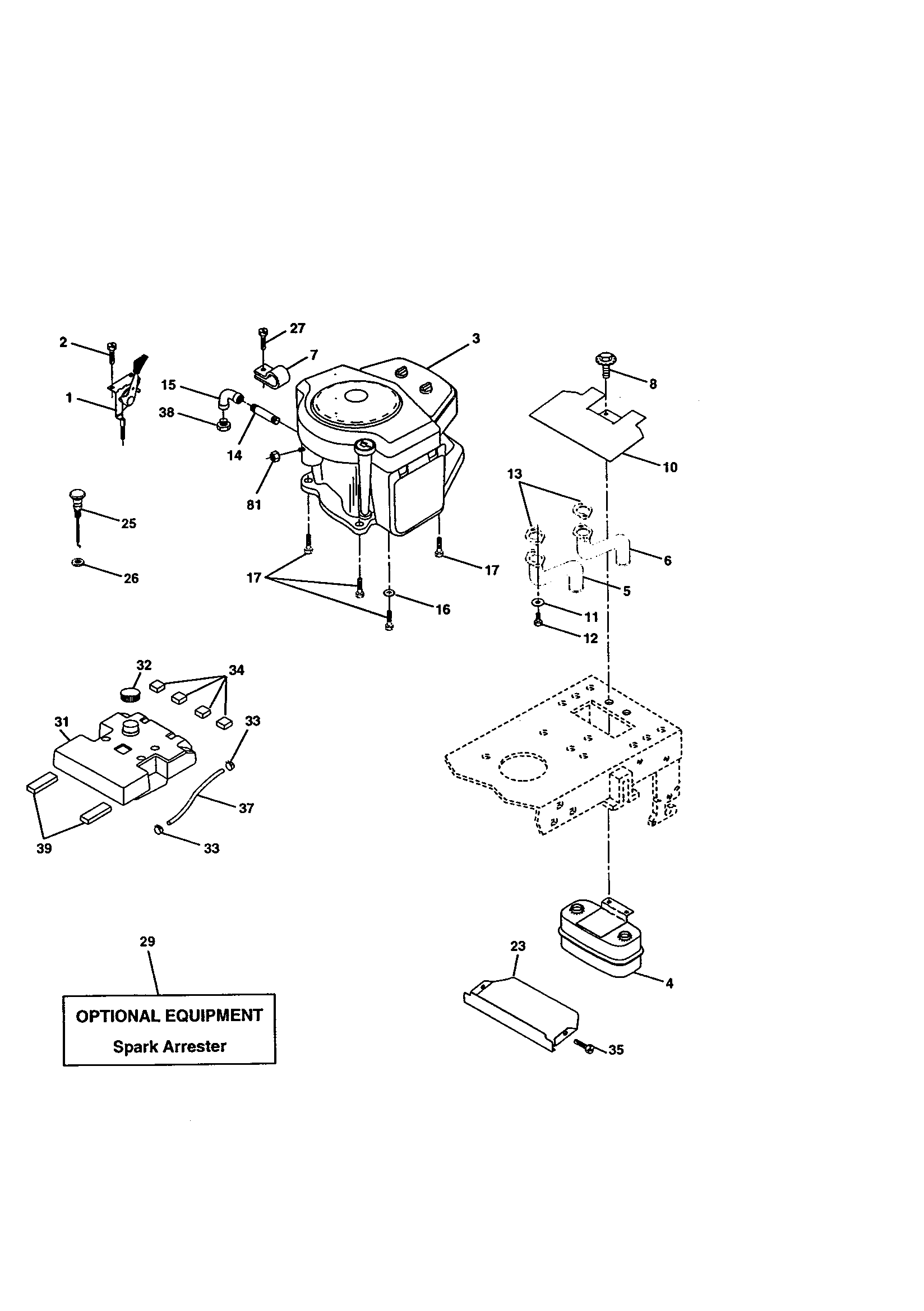 Craftsman 917270830 engine diagram