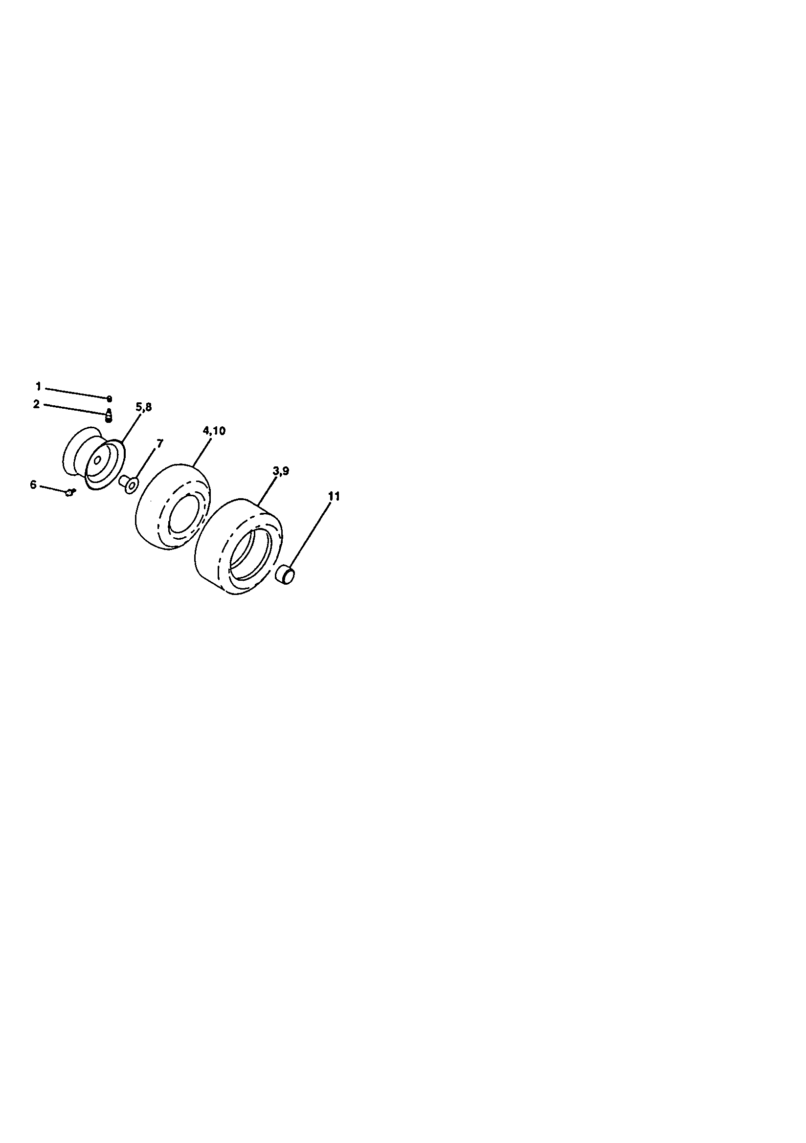 Craftsman 917270830 wheels and tires diagram