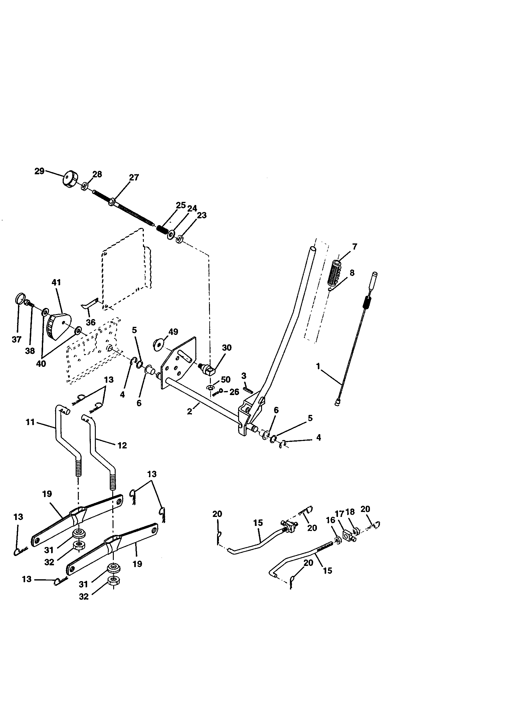 Craftsman 917270830 lift assembly diagram