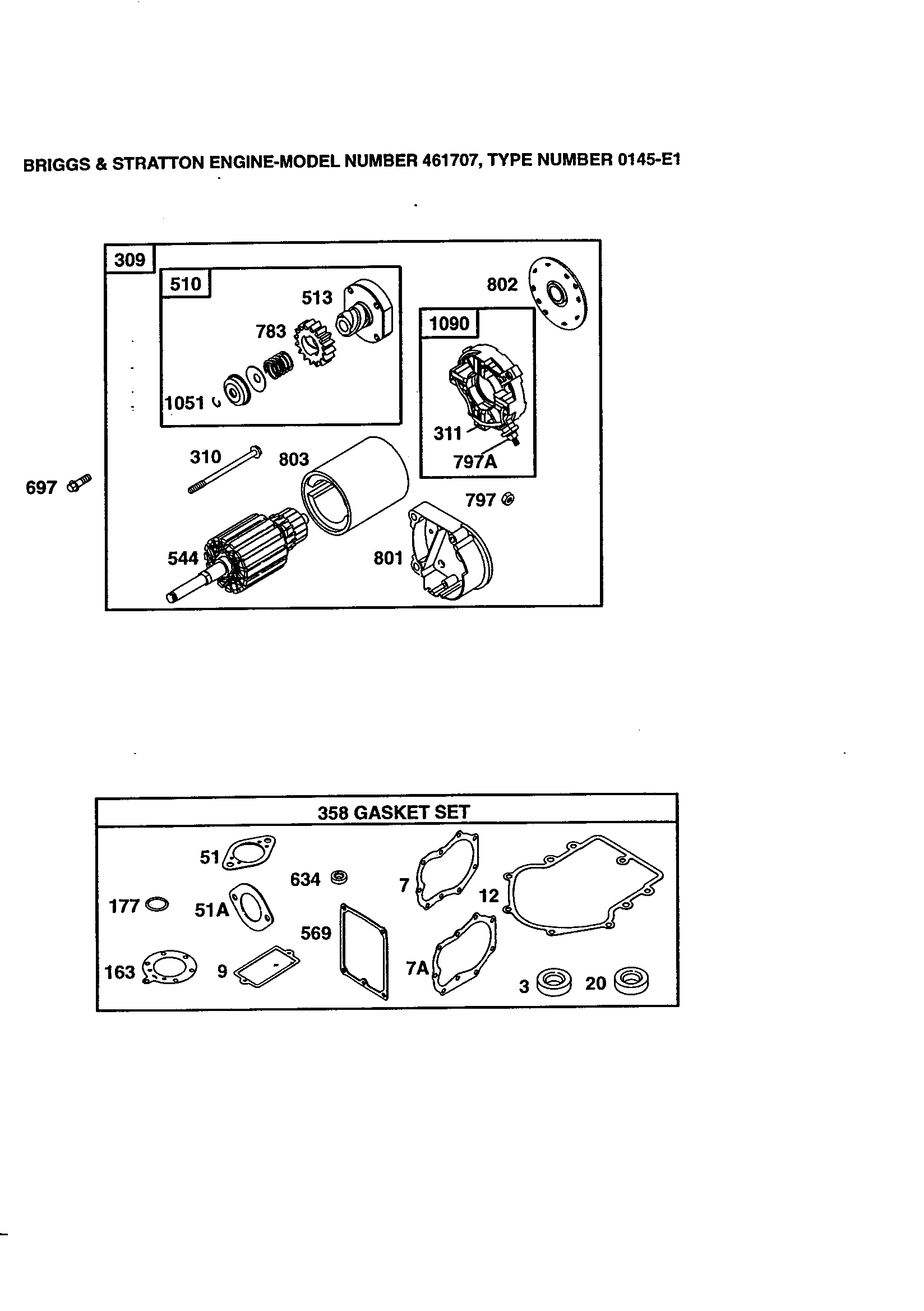 Craftsman 917270840 starter assembly diagram