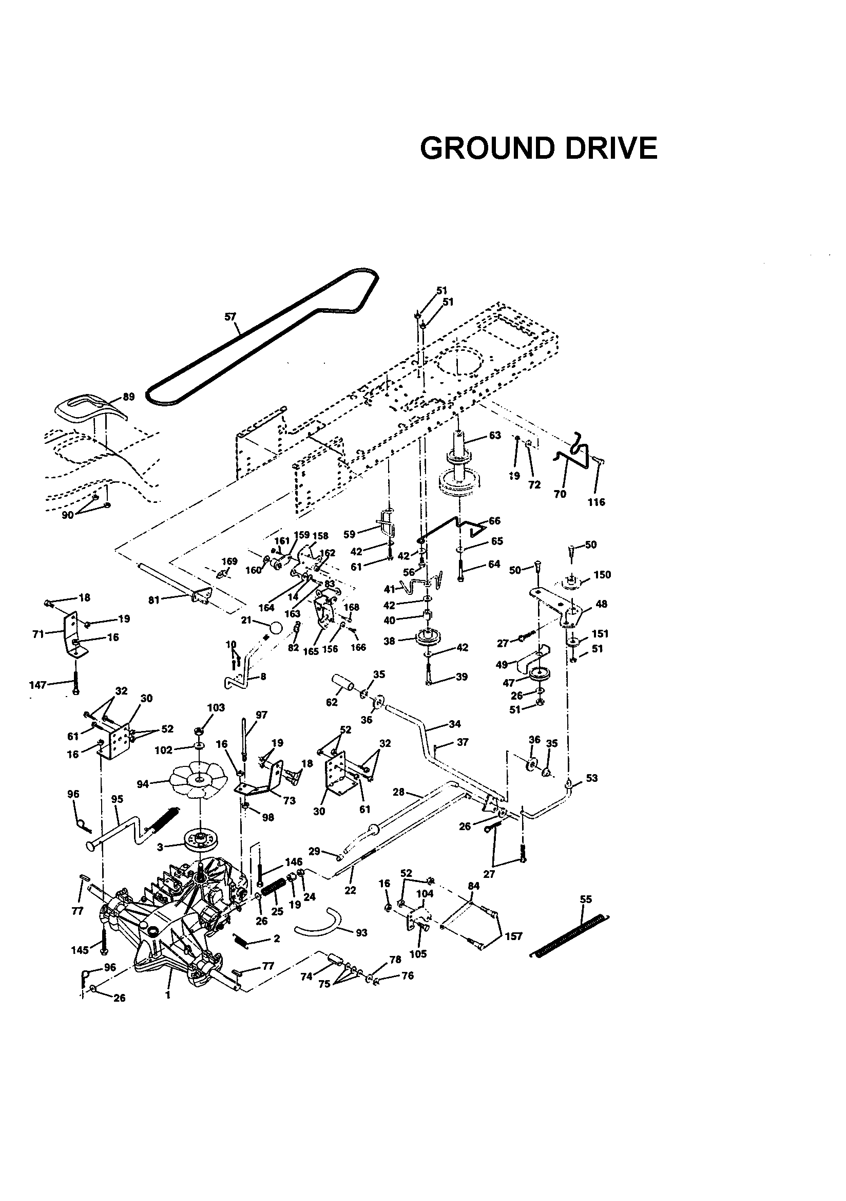 Craftsman 917270840 ground drive diagram