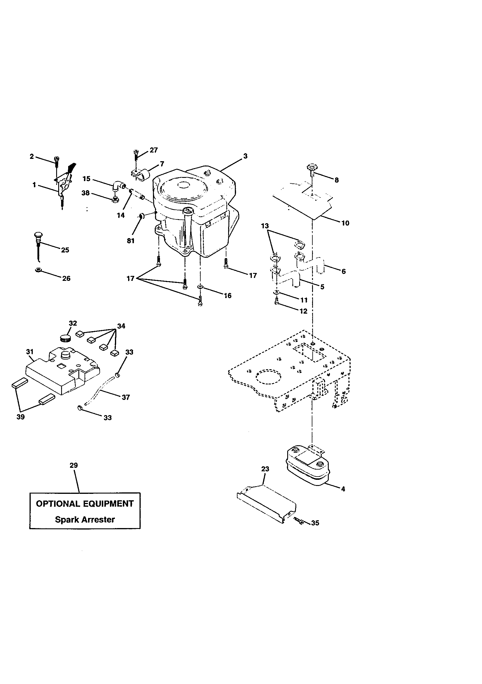 Craftsman 917270840 engine diagram
