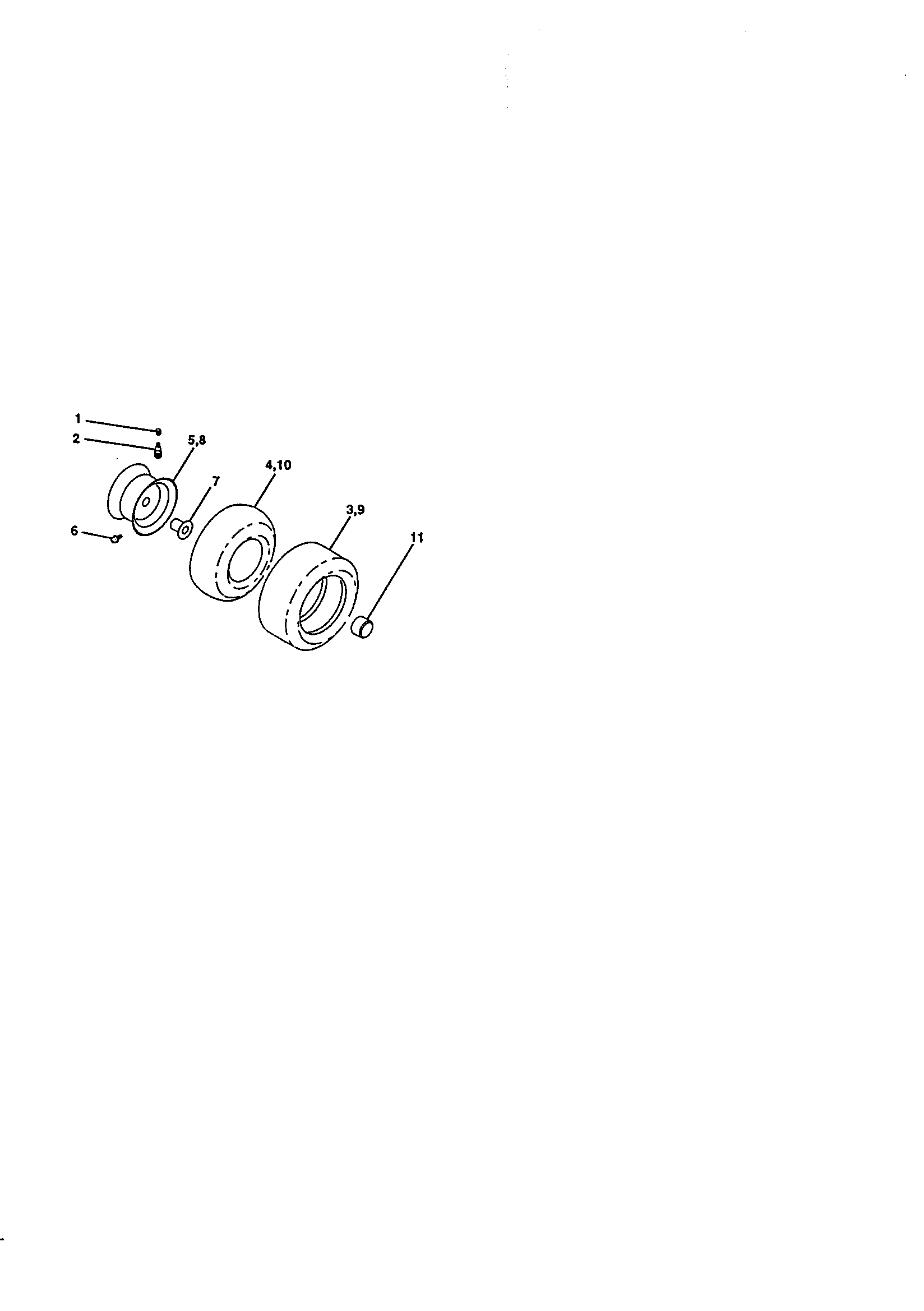 Craftsman 917270840 wheels and tires diagram