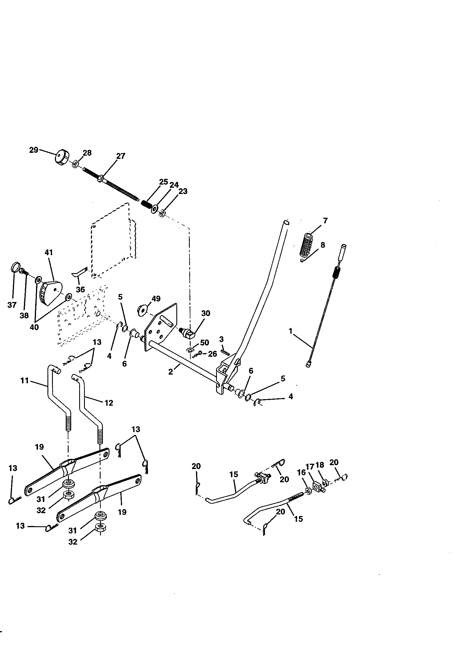 Craftsman 917270840 lift assembly diagram