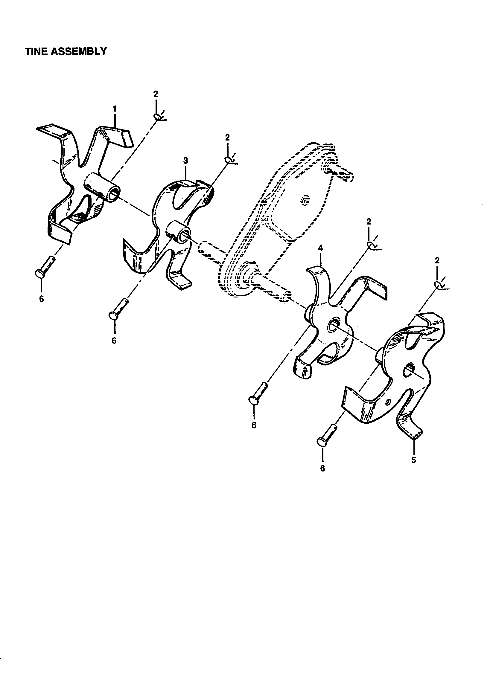 Craftsman 944629540 tine assembly diagram