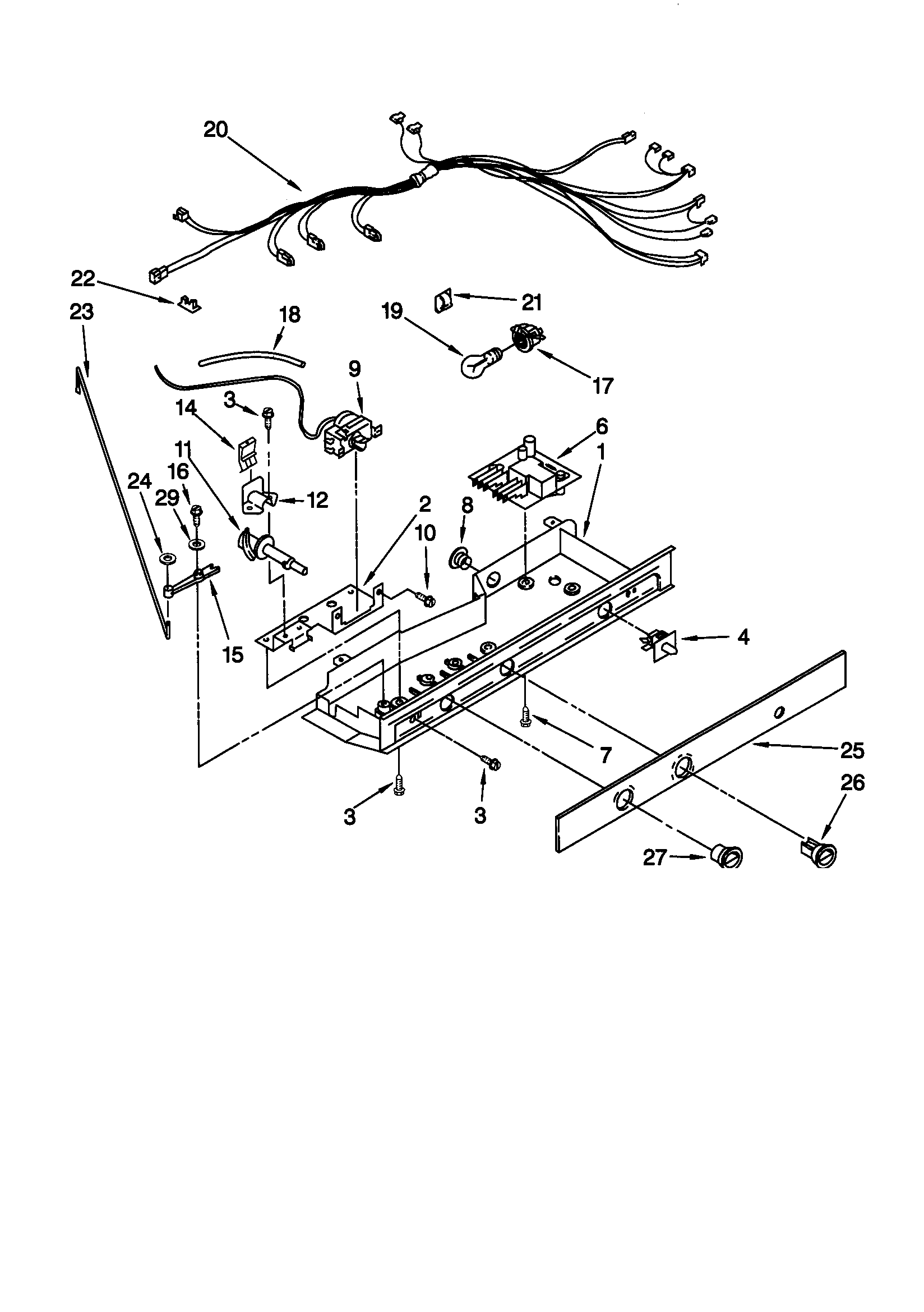 Kenmore 10658567891 control diagram