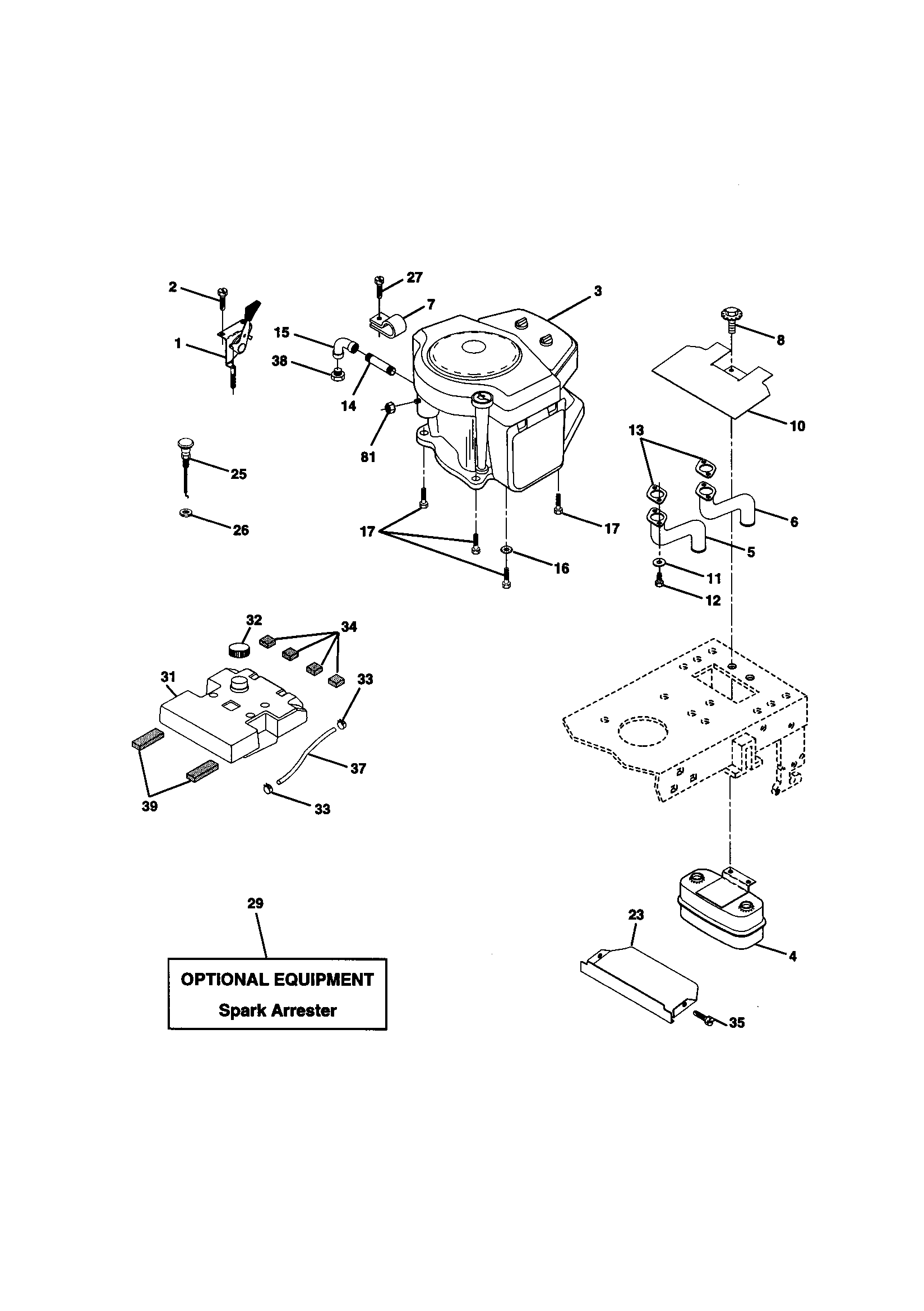 Craftsman 917270812 engine diagram