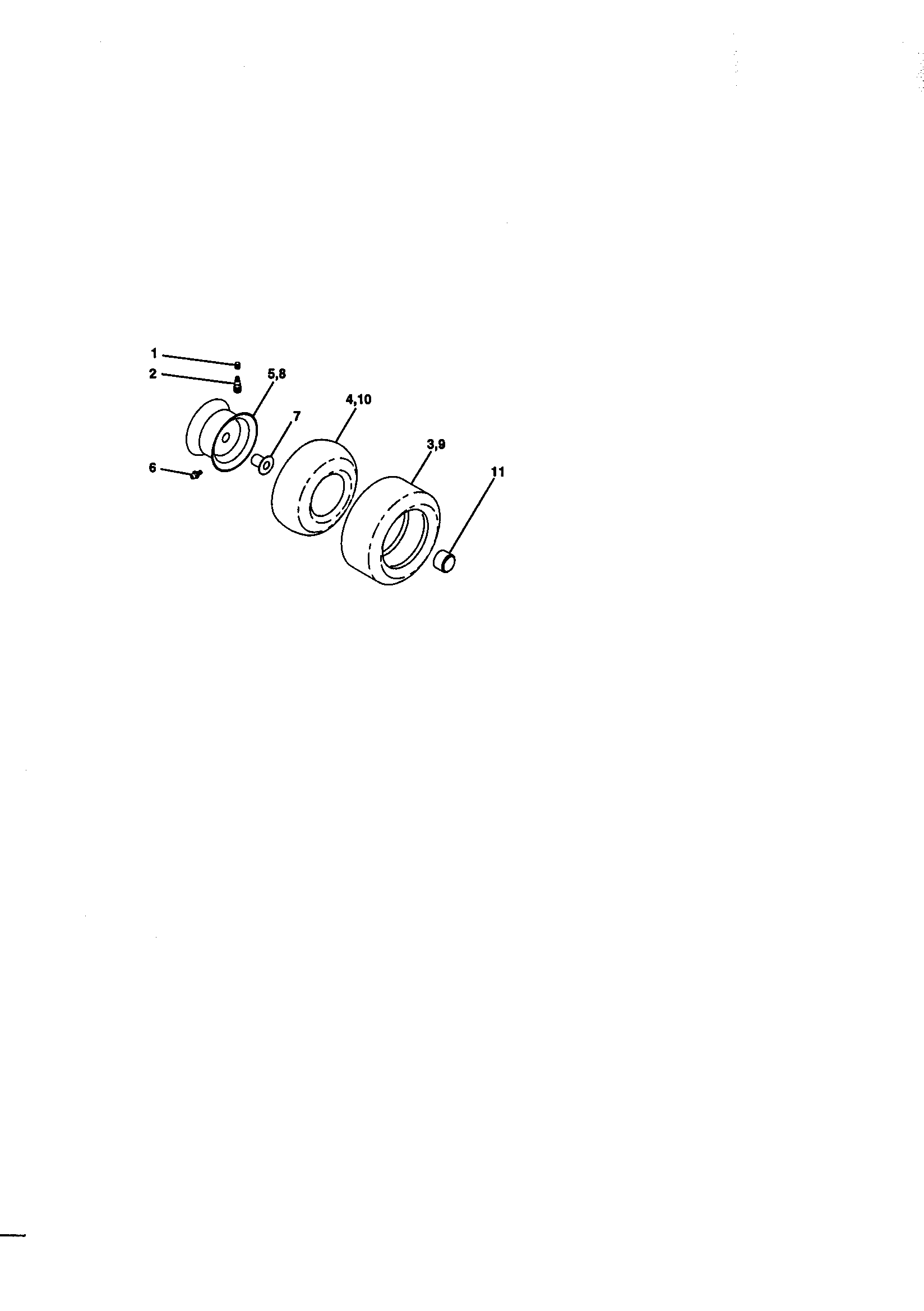 Craftsman 917270812 wheels and tires diagram
