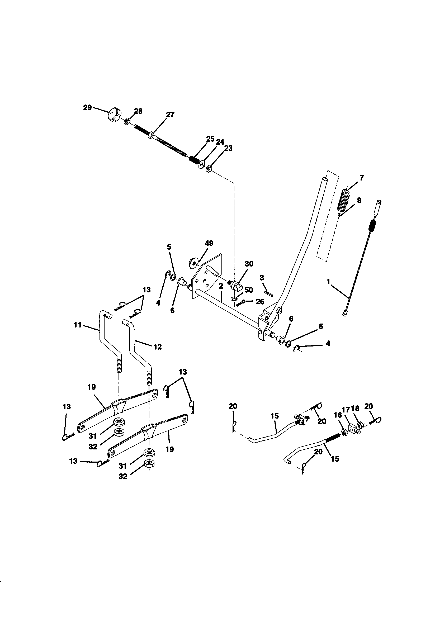 Craftsman 917270812 lift assembly diagram