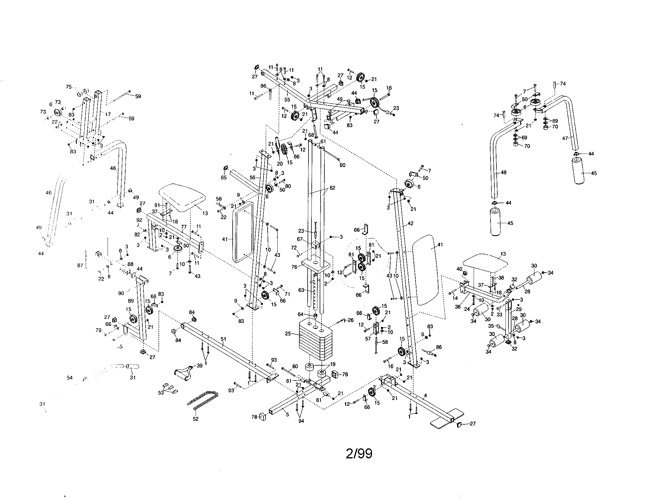 Lifestyler 831159370 replacement parts diagram