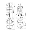 Kenmore 11026834694 agitator/basket/tub diagram