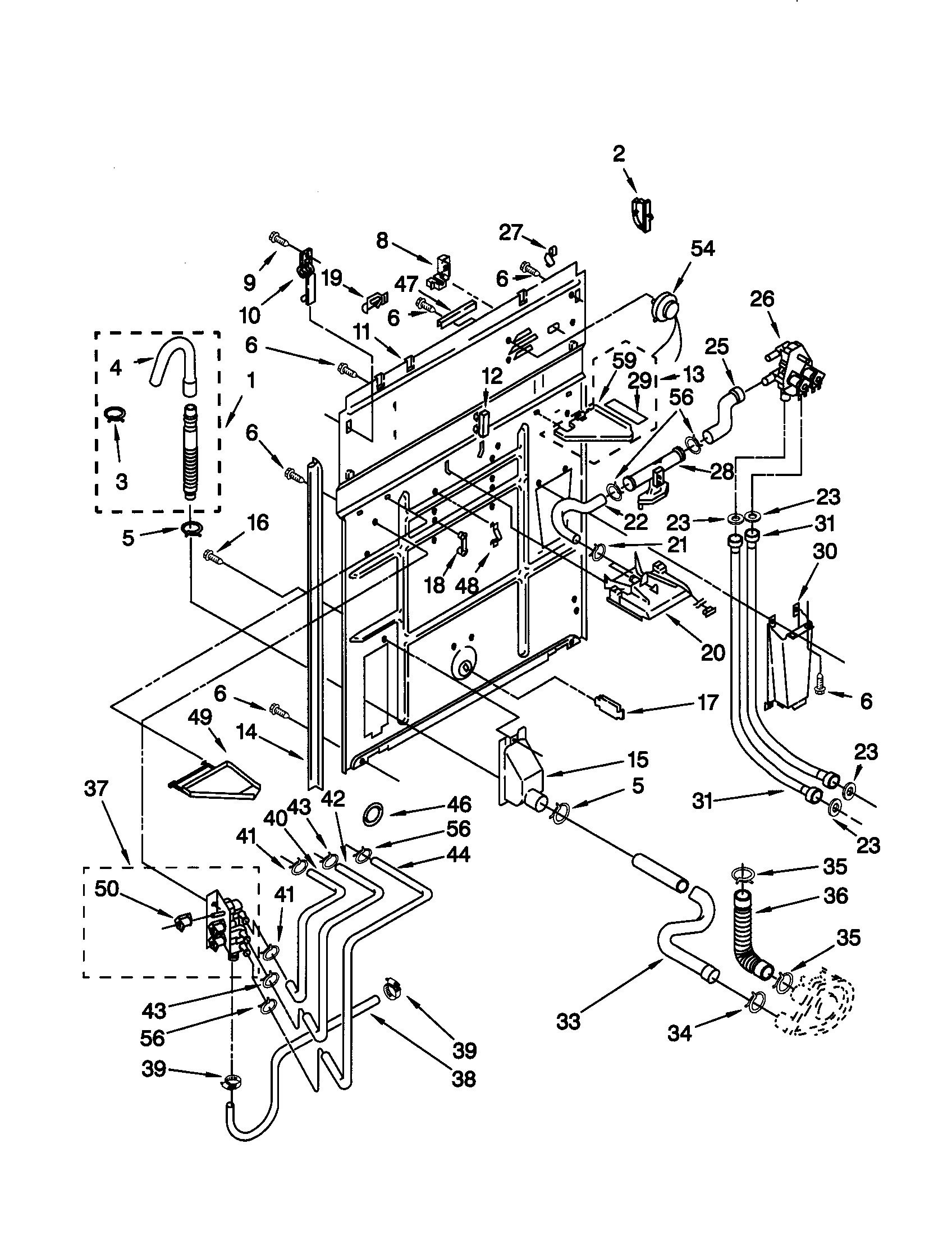 Kenmore 11026952691 rear panel diagram