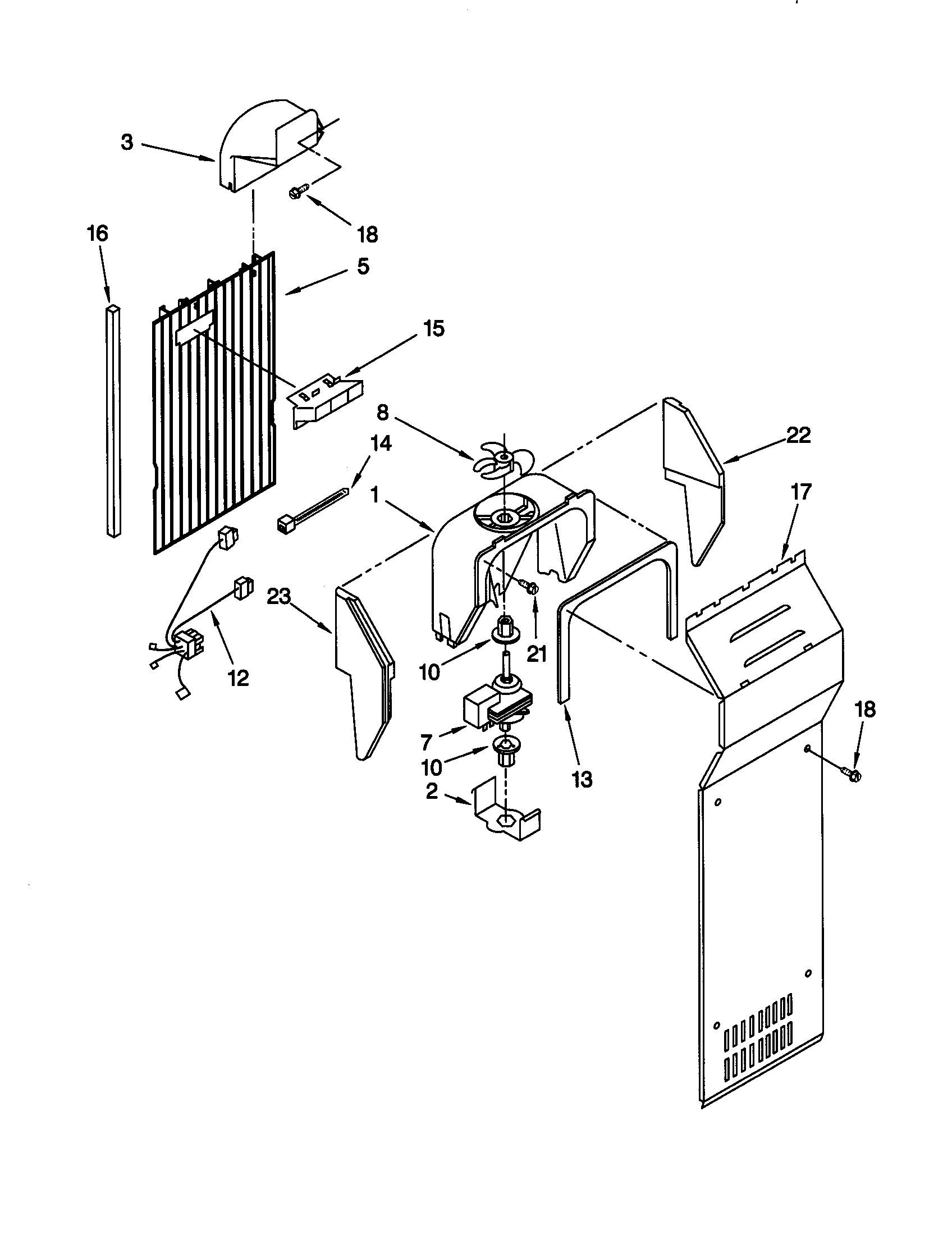 Kenmore 10657567792 air flow diagram