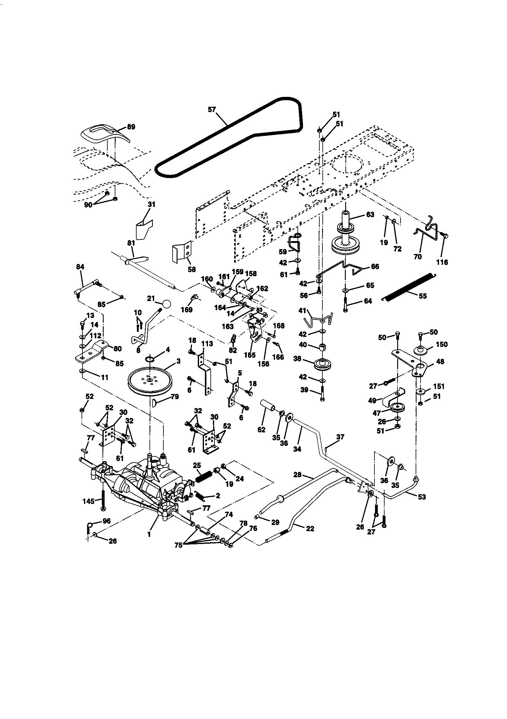 Craftsman 917270712 ground drive diagram