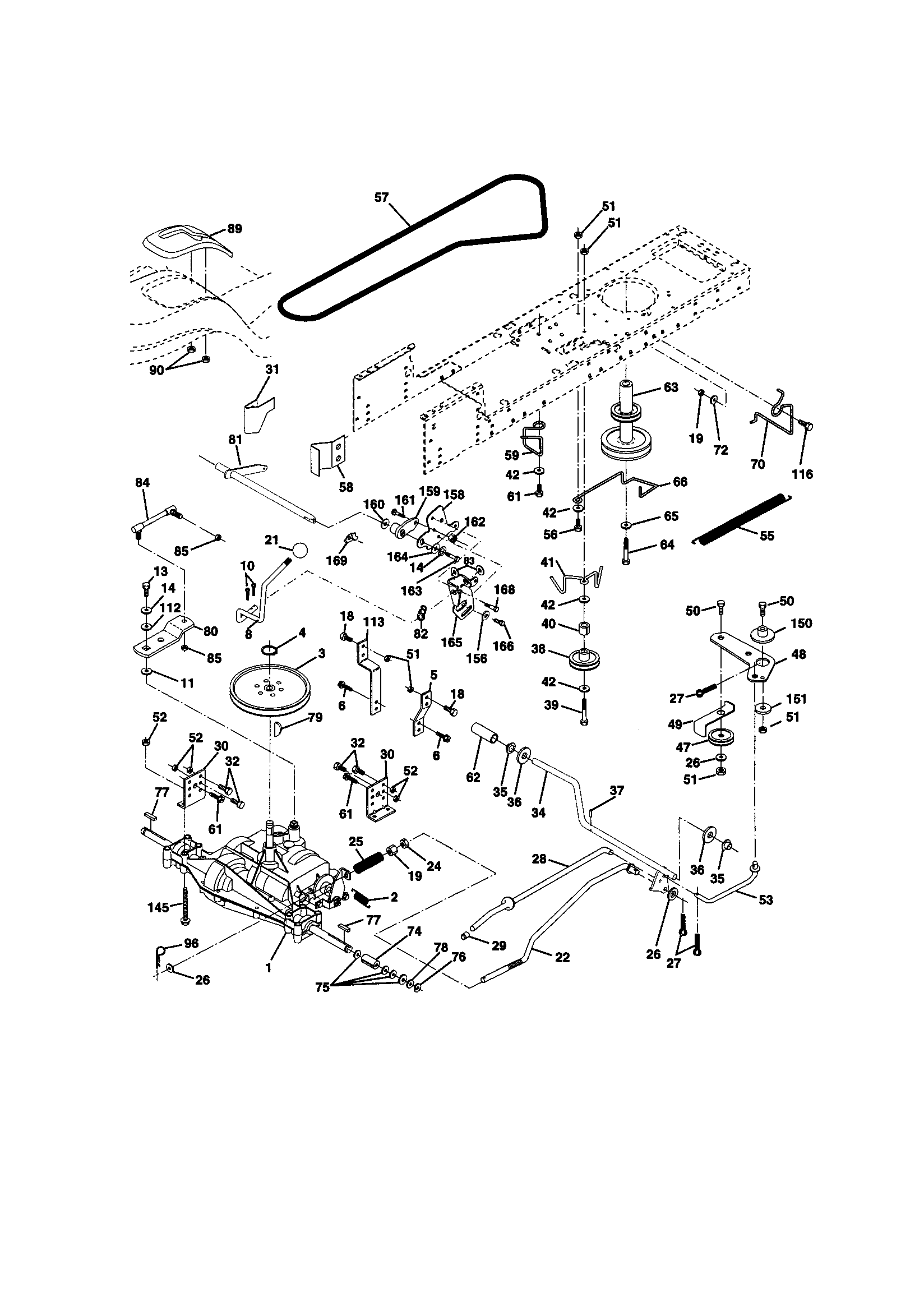 Craftsman 917270773 ground drive diagram