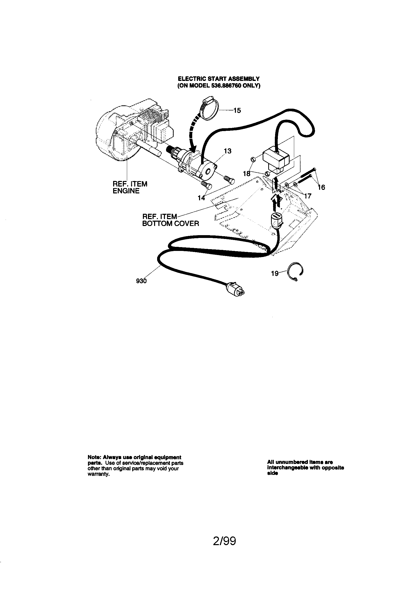 Craftsman 536886760 starter kit diagram